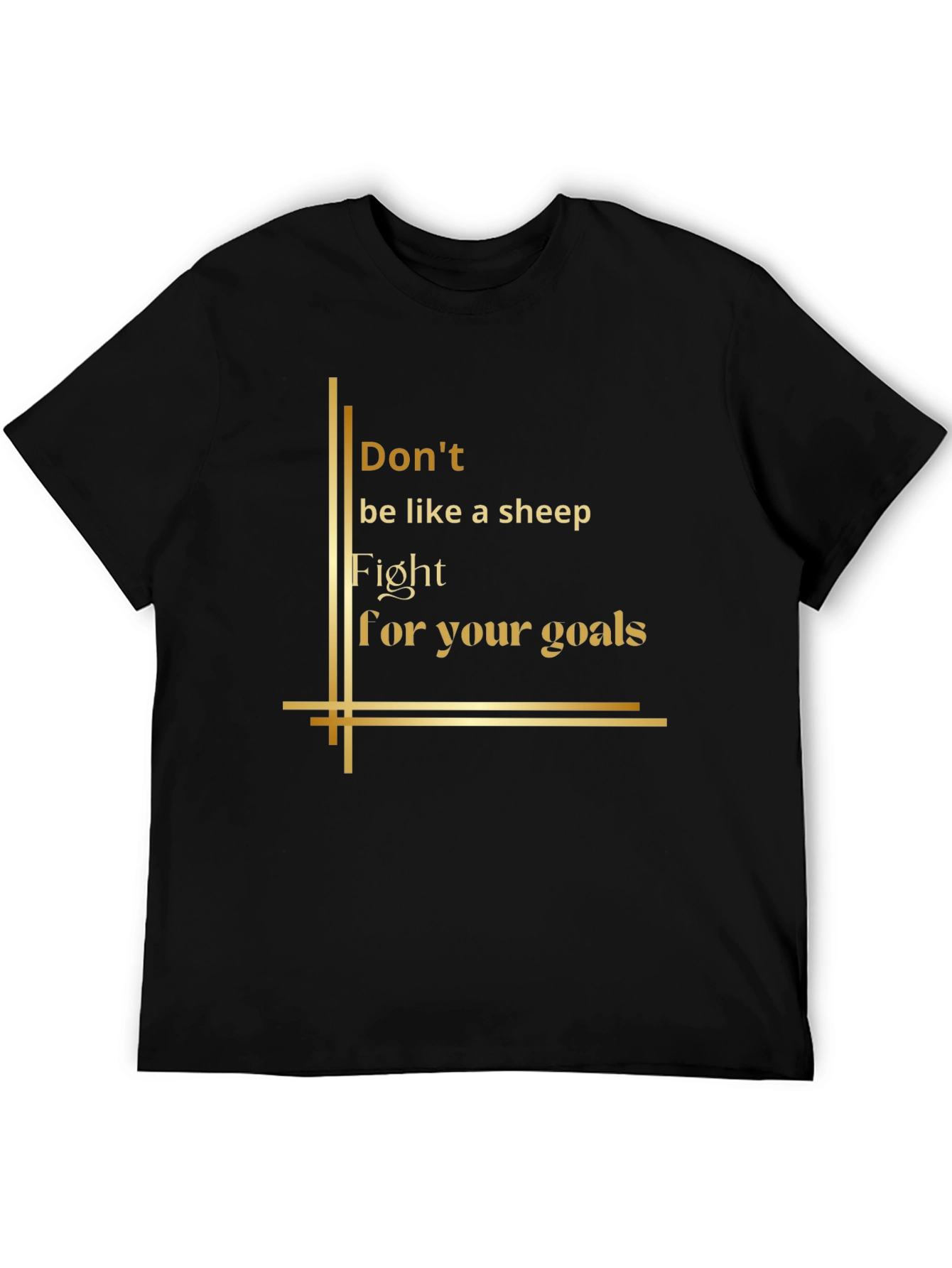 Inspirational Graphic Tee - Fight For Your Goals