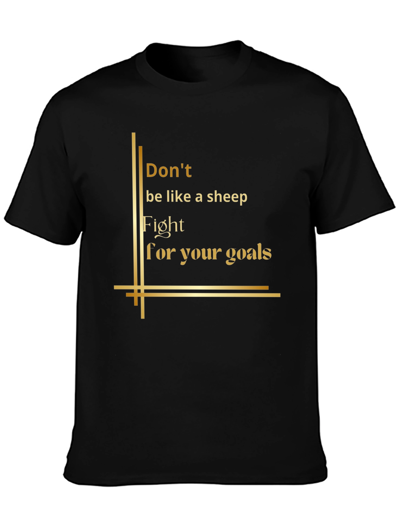 Inspirational Graphic Tee - Fight For Your Goals