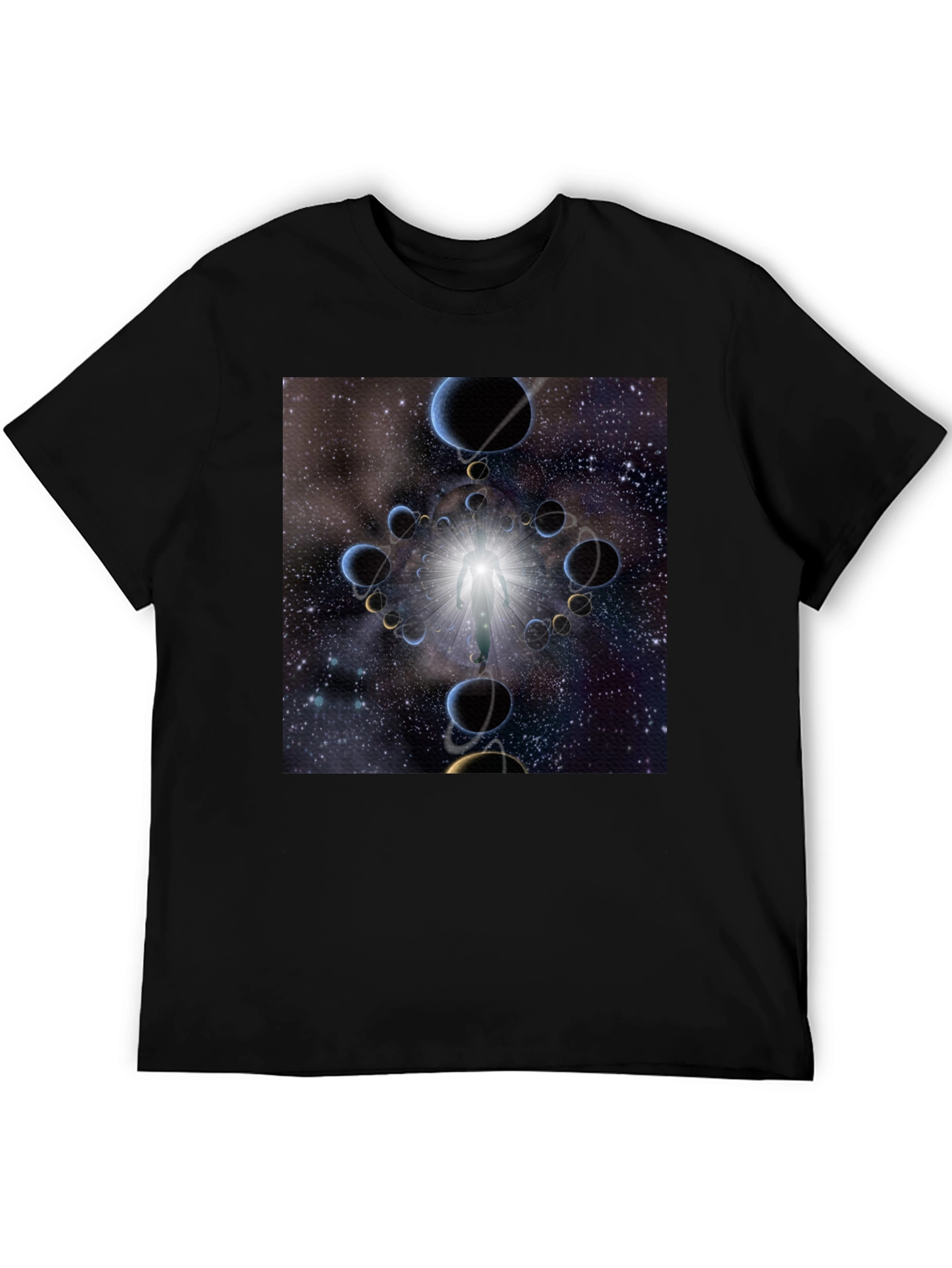Cosmic Portal Graphic T-Shirt - Mens Black Tee