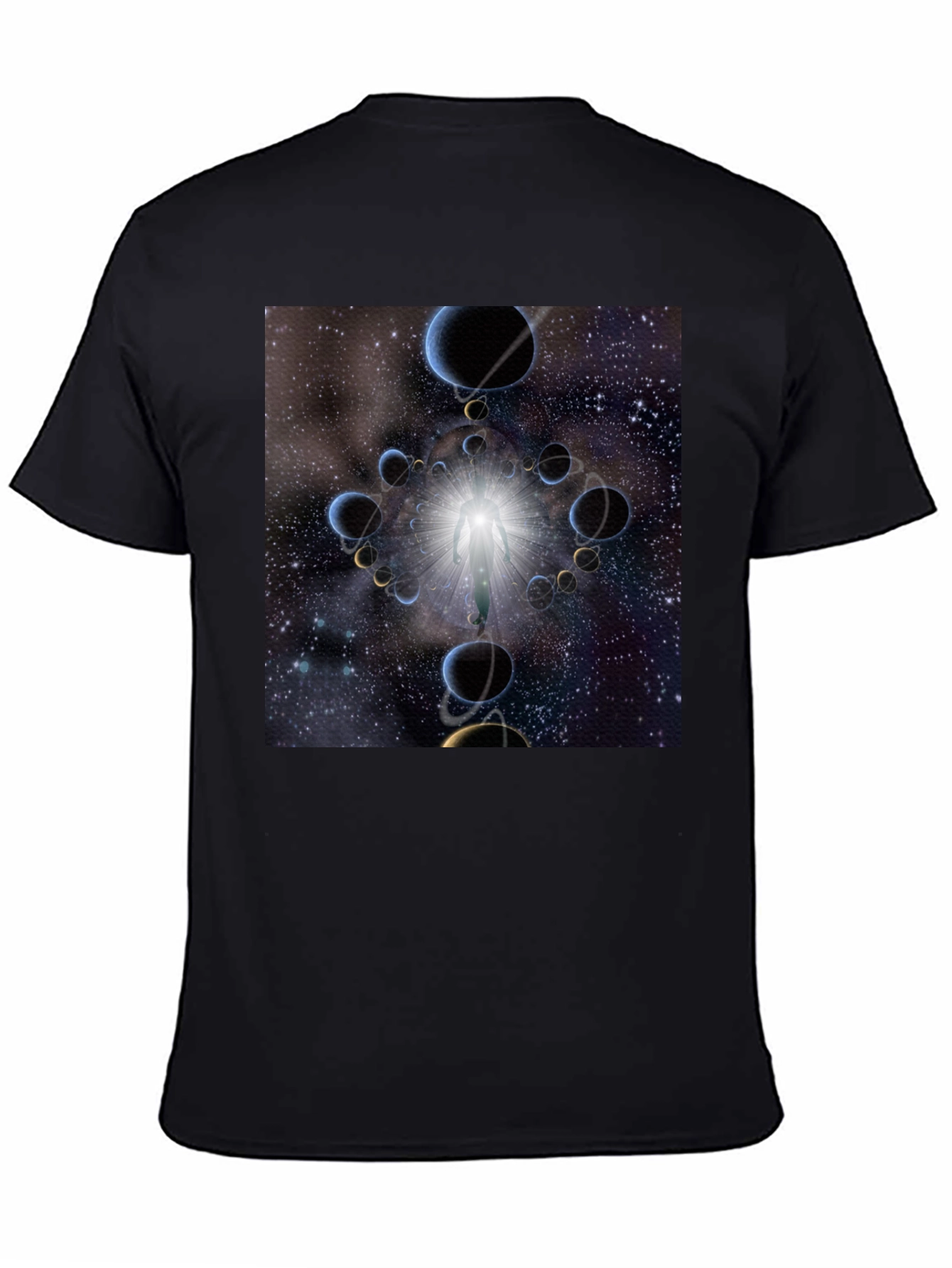 Cosmic Portal Graphic T-Shirt - Mens Black Tee