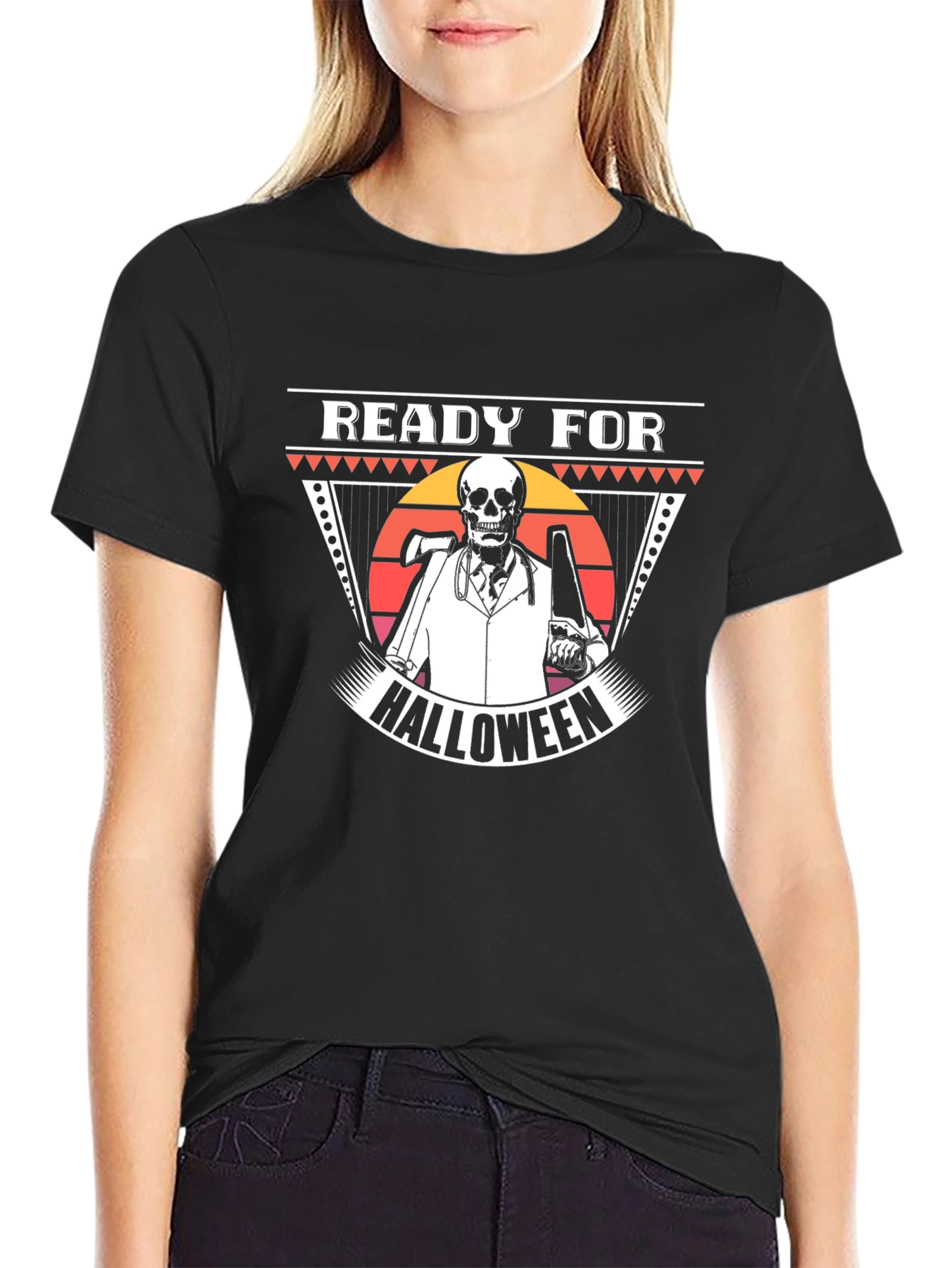 Halloween Skeleton Doctor Graphic Tee