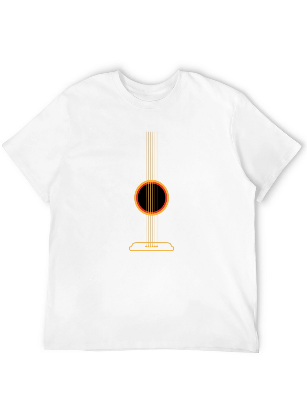 Acoustic Guitar Graphic Tee - Black
