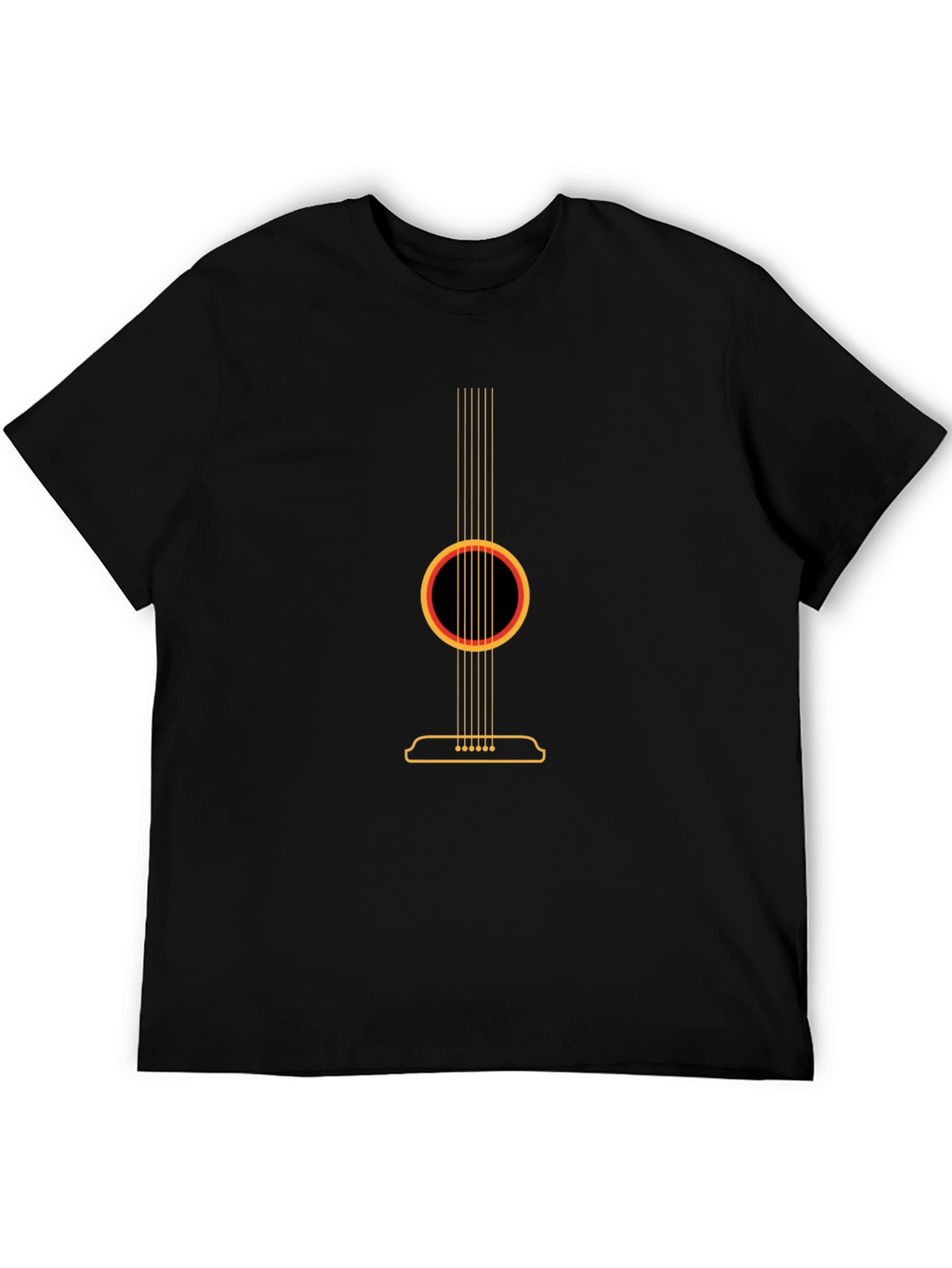 Acoustic Guitar Graphic Tee - Black