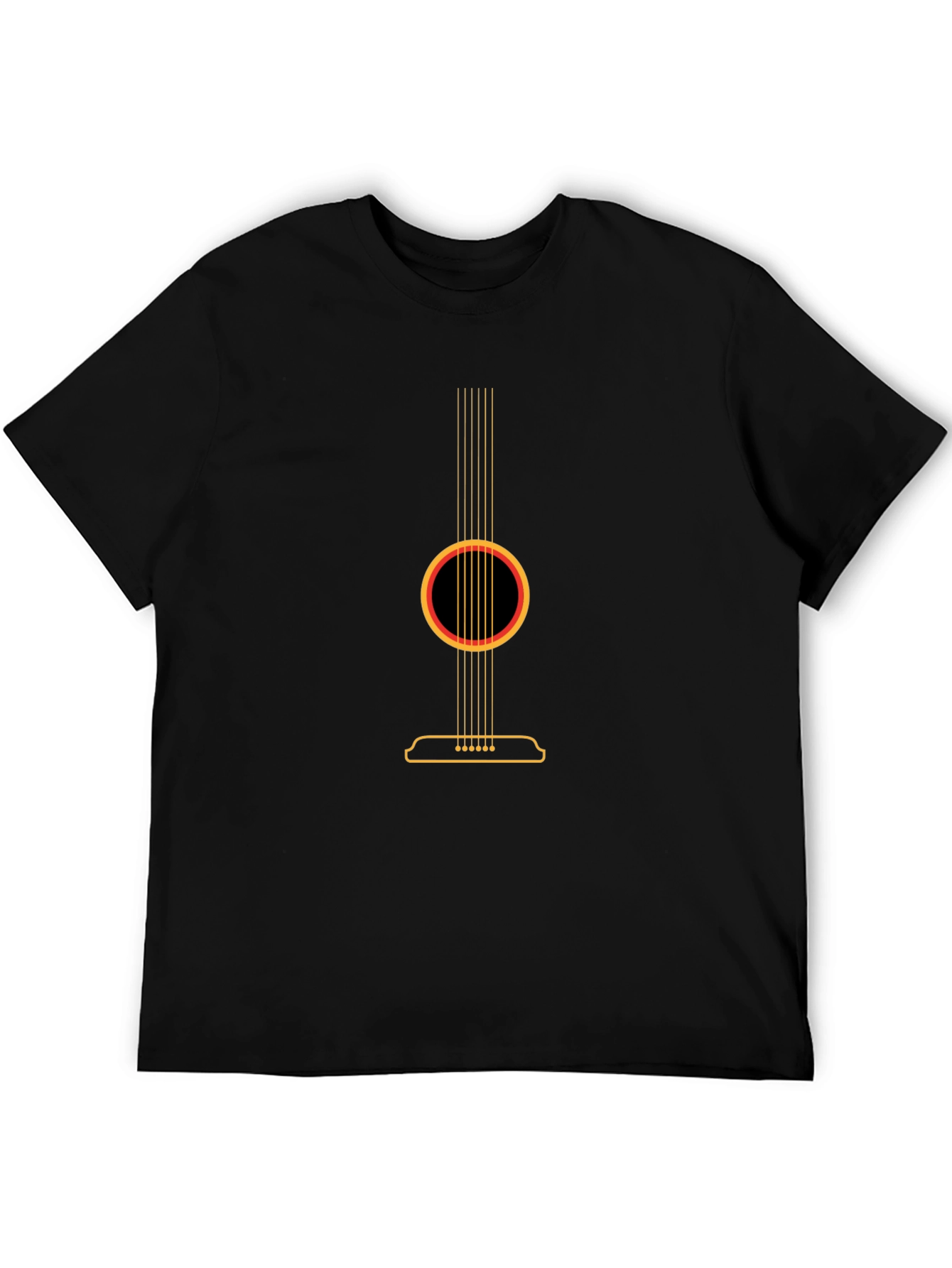 Acoustic Guitar Graphic Tee - Black