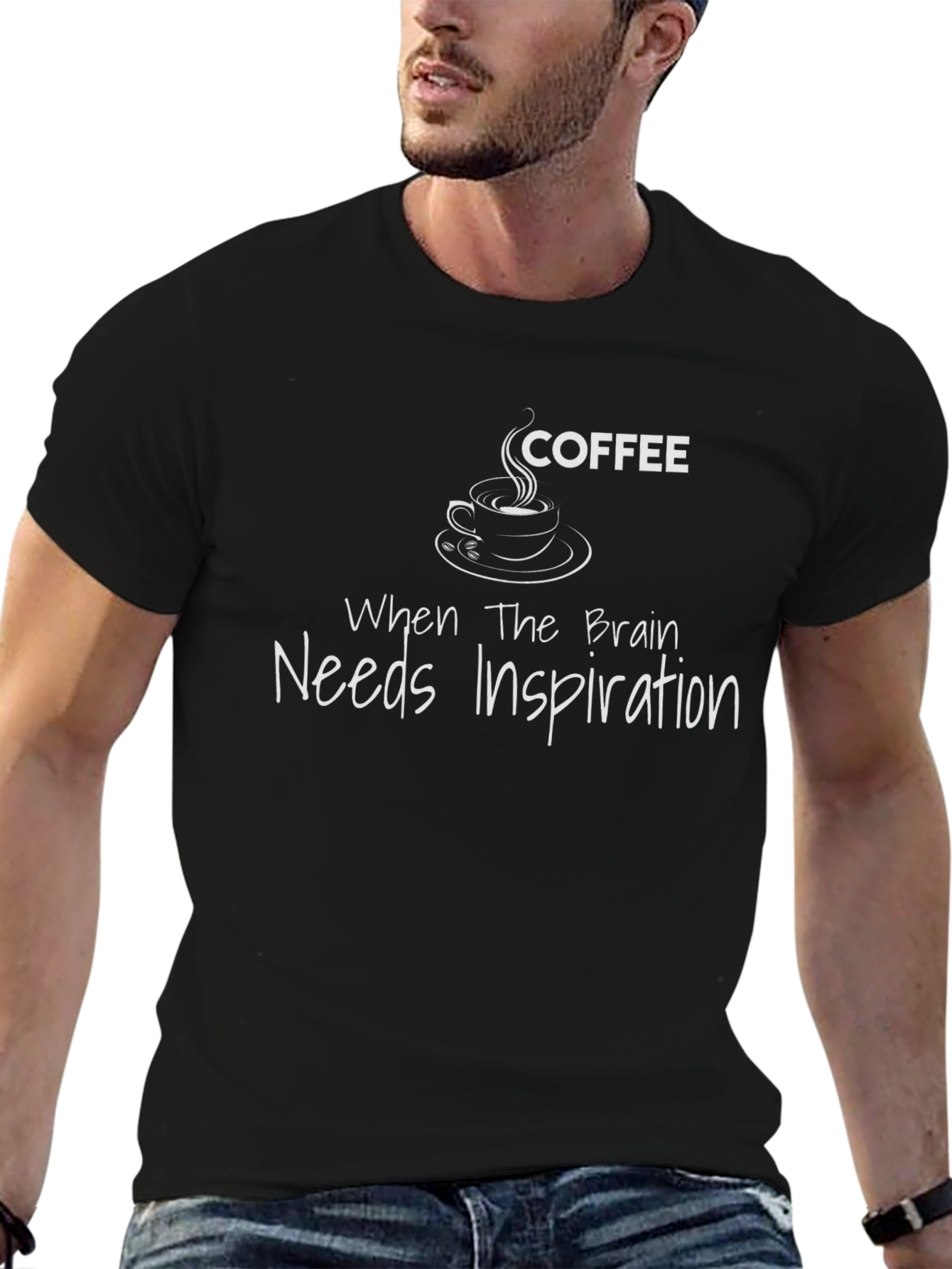Coffee Inspiration Black T-Shirt