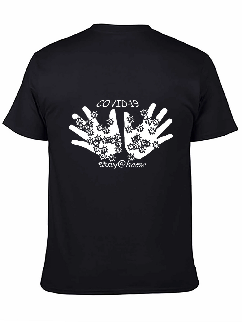 COVID-19 Stay Home T-Shirt - Black