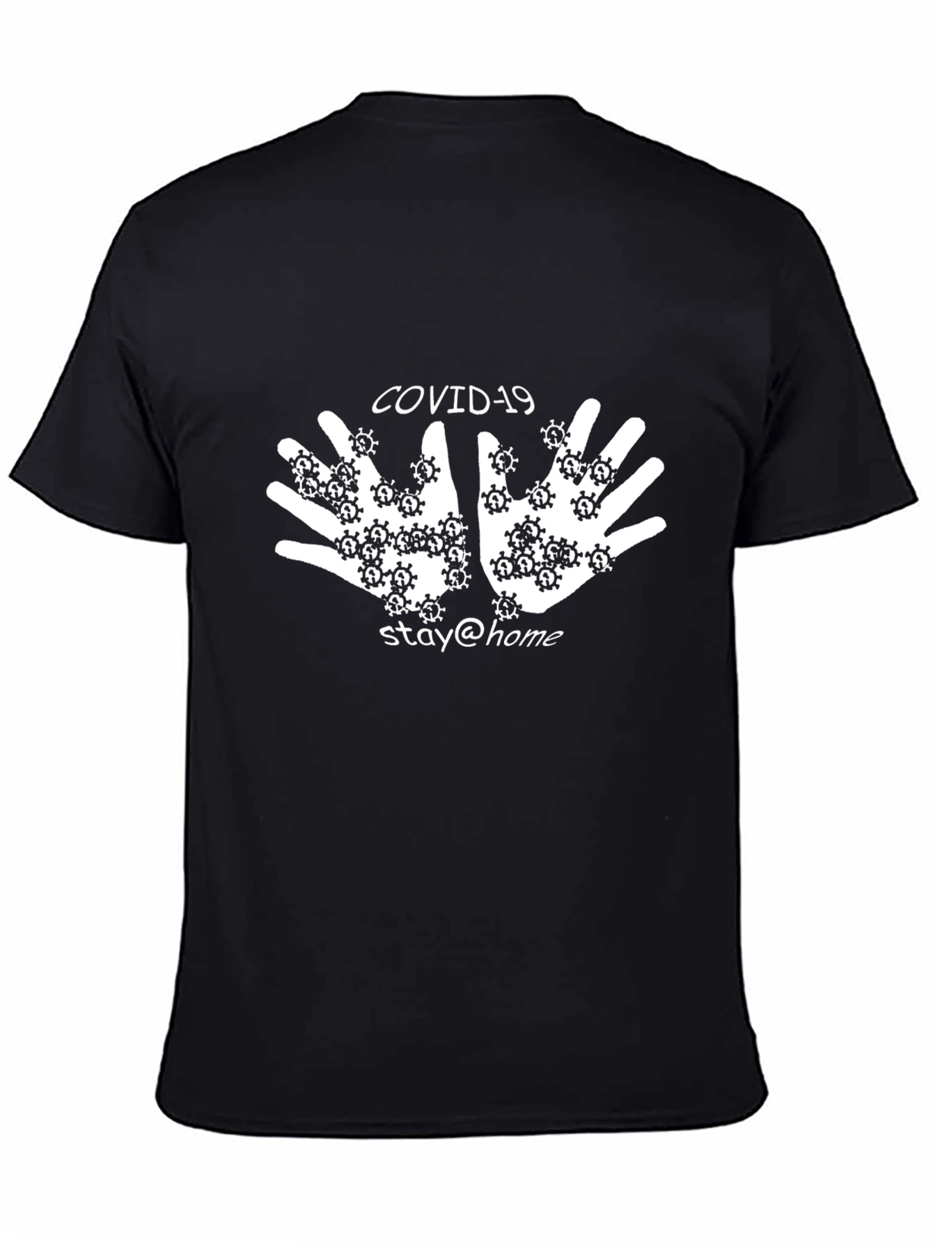 COVID-19 Stay Home T-Shirt - Black