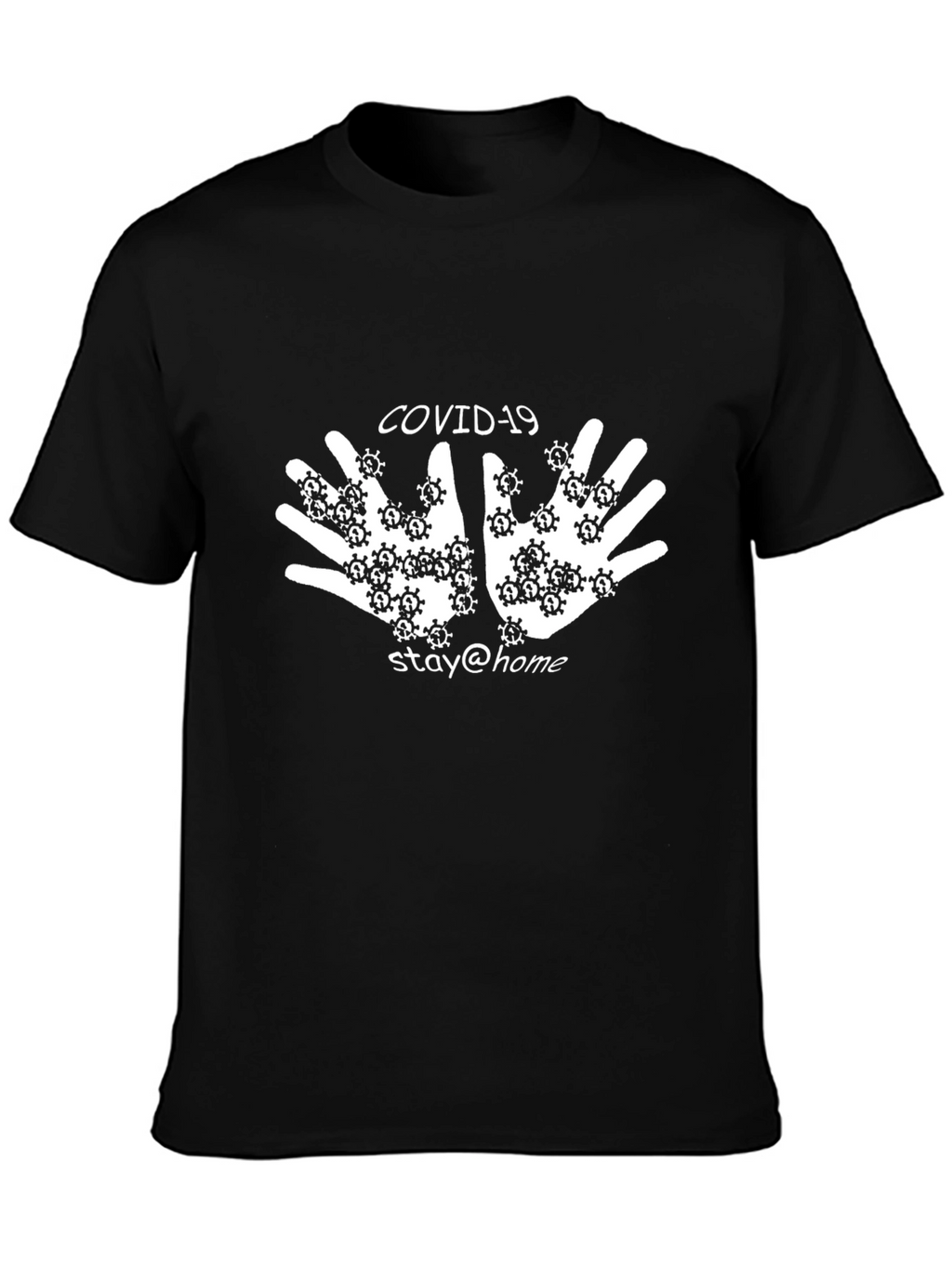 COVID-19 Stay Home T-Shirt - Black