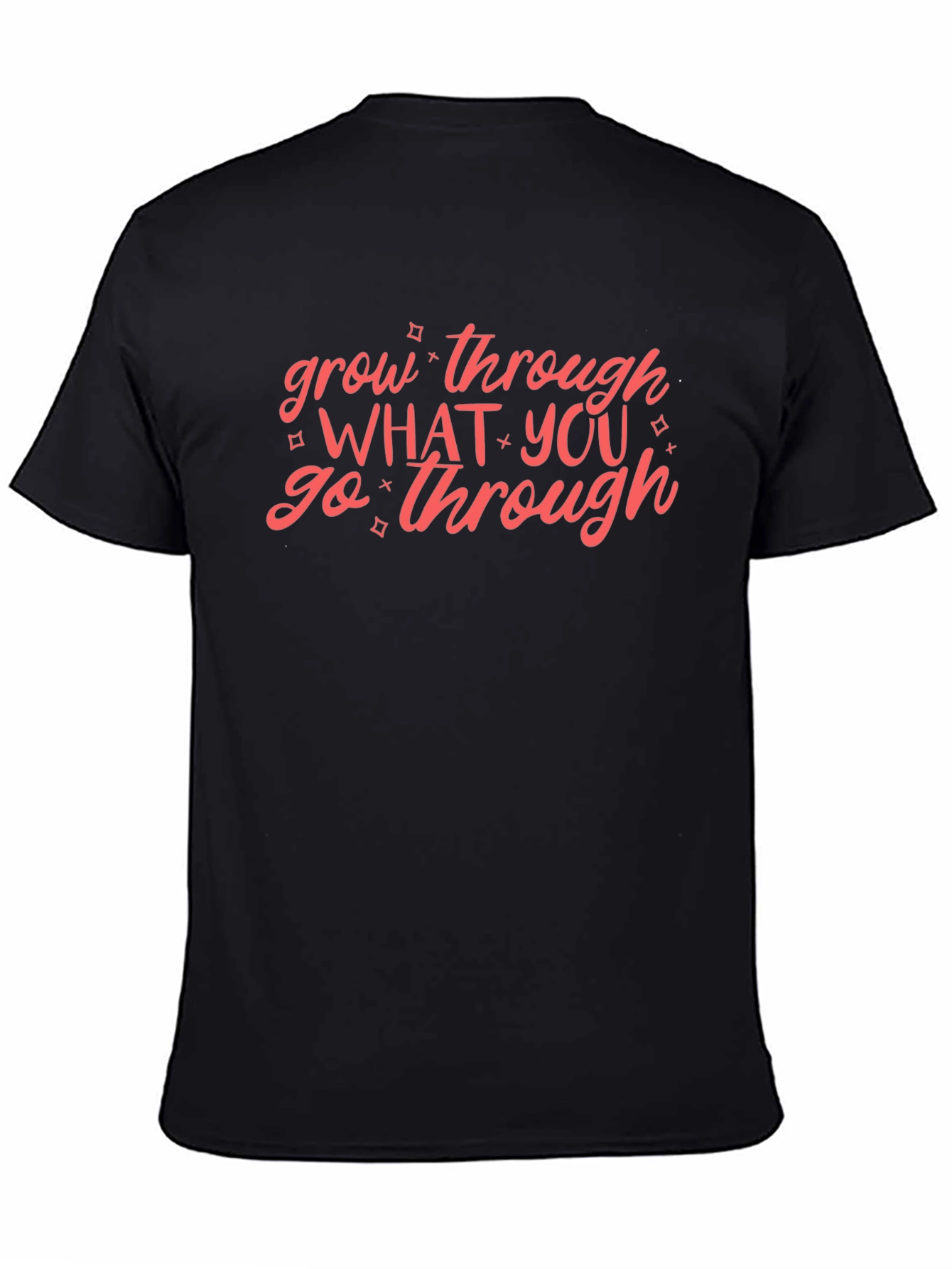Grow Through What You Go Through Black T-Shirt