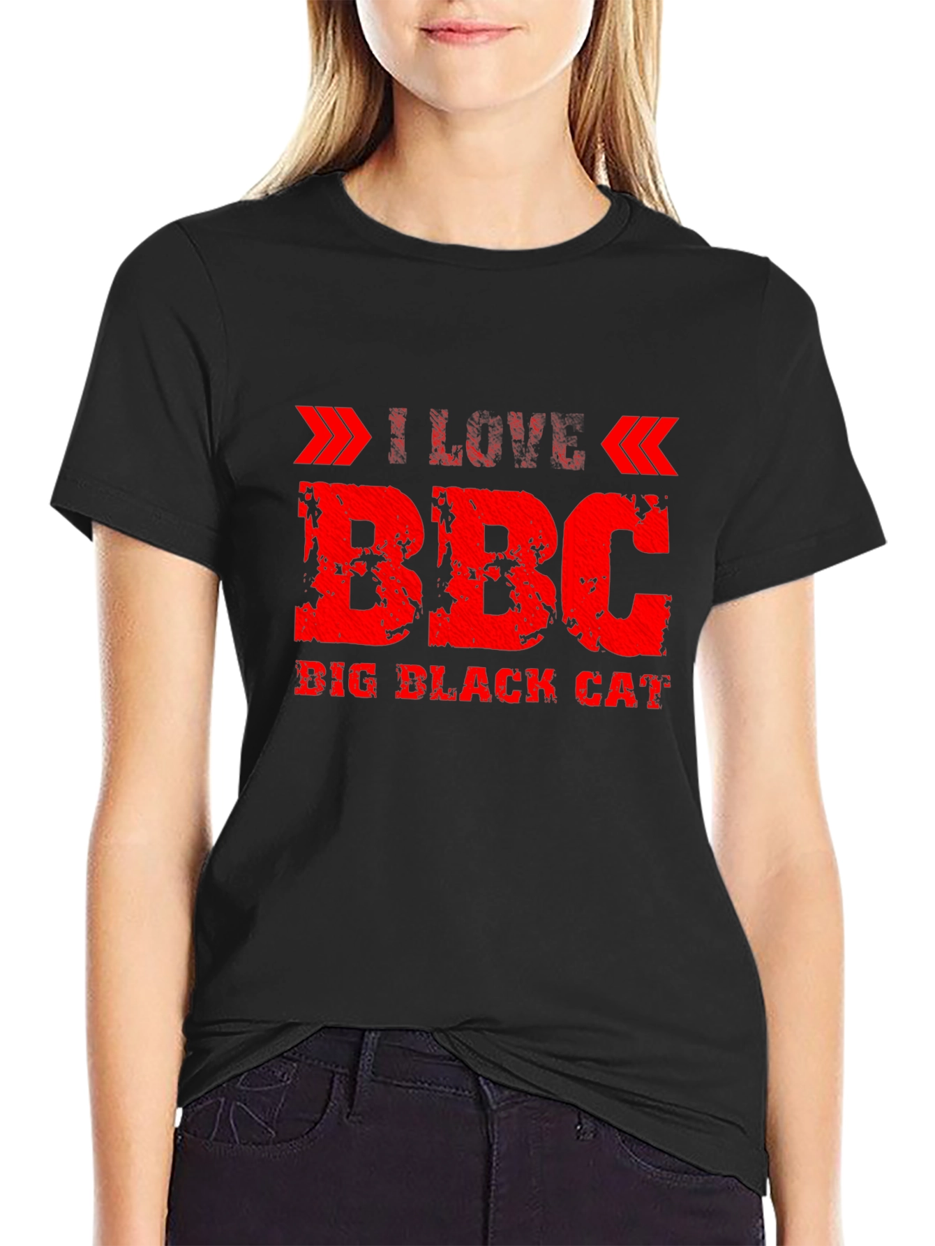 I Love BBC Big Black Cat T-Shirt