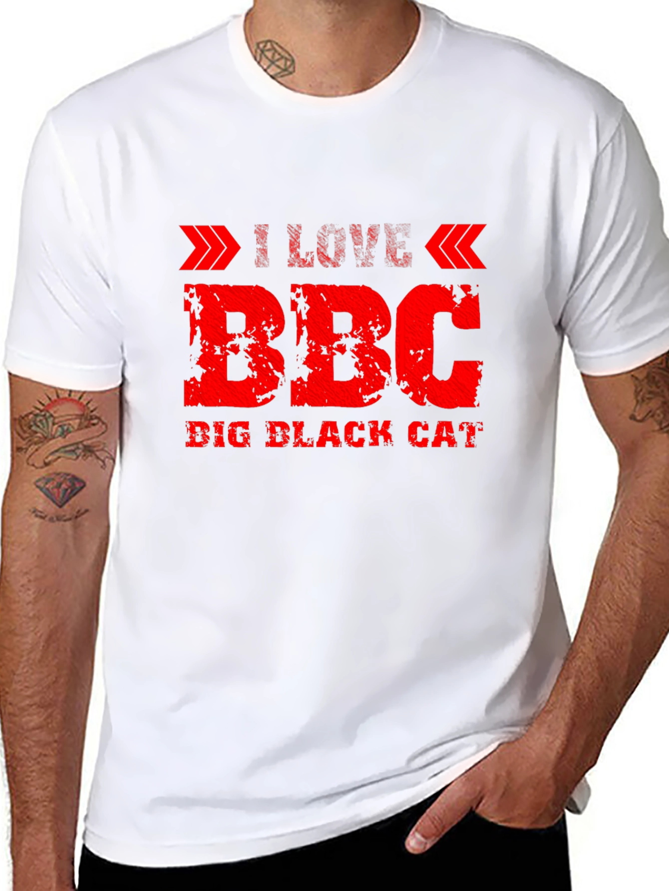 I Love BBC Big Black Cat T-Shirt