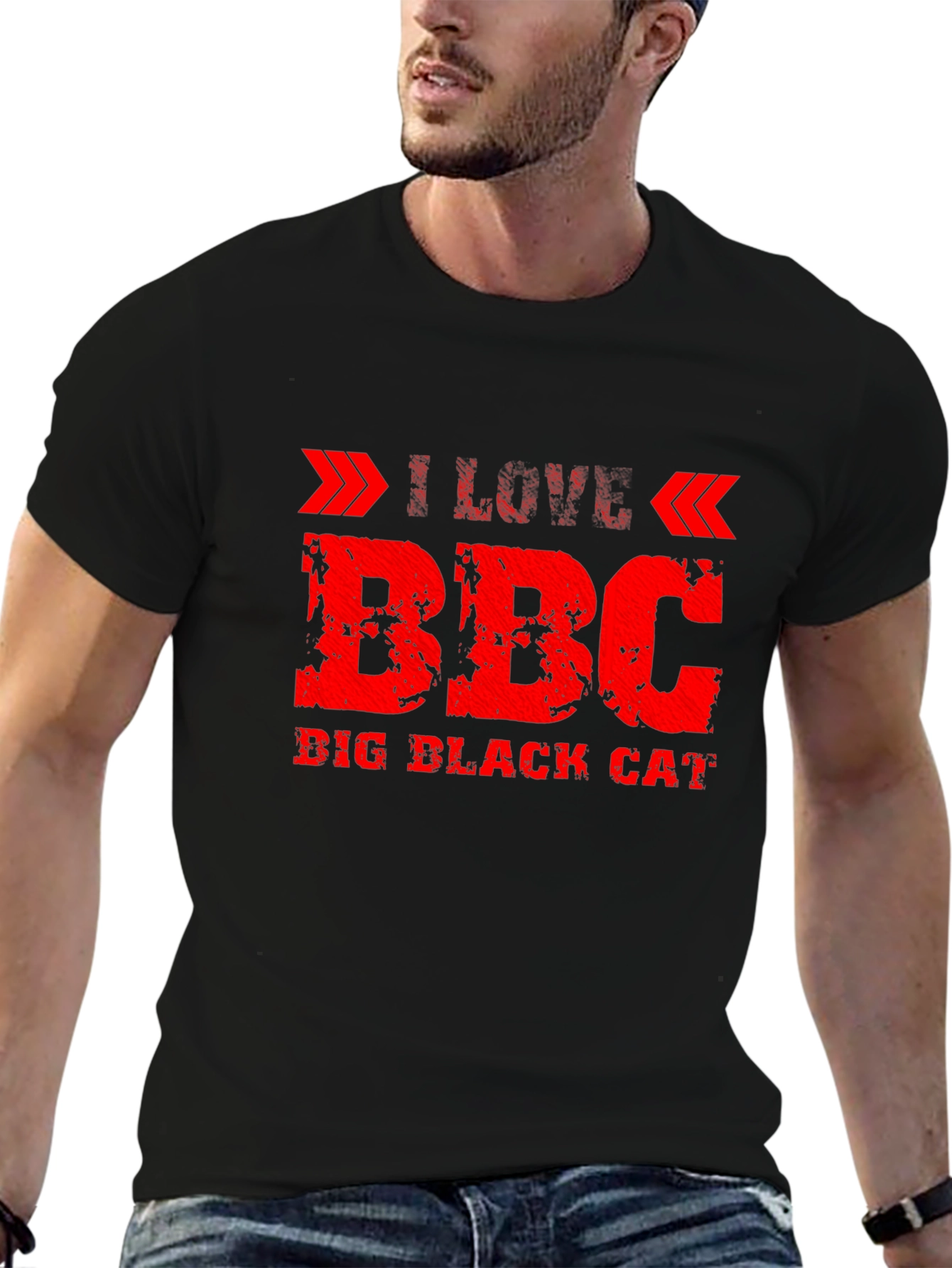 I Love BBC Big Black Cat T-Shirt