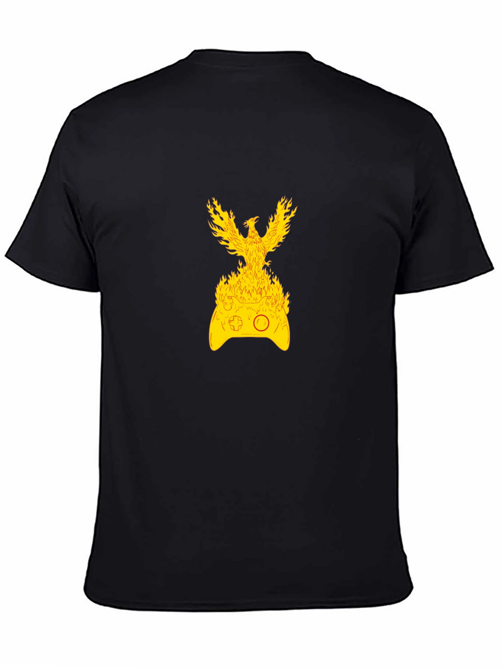 Fiery Gaming T-Shirt - Phoenix Controller Design
