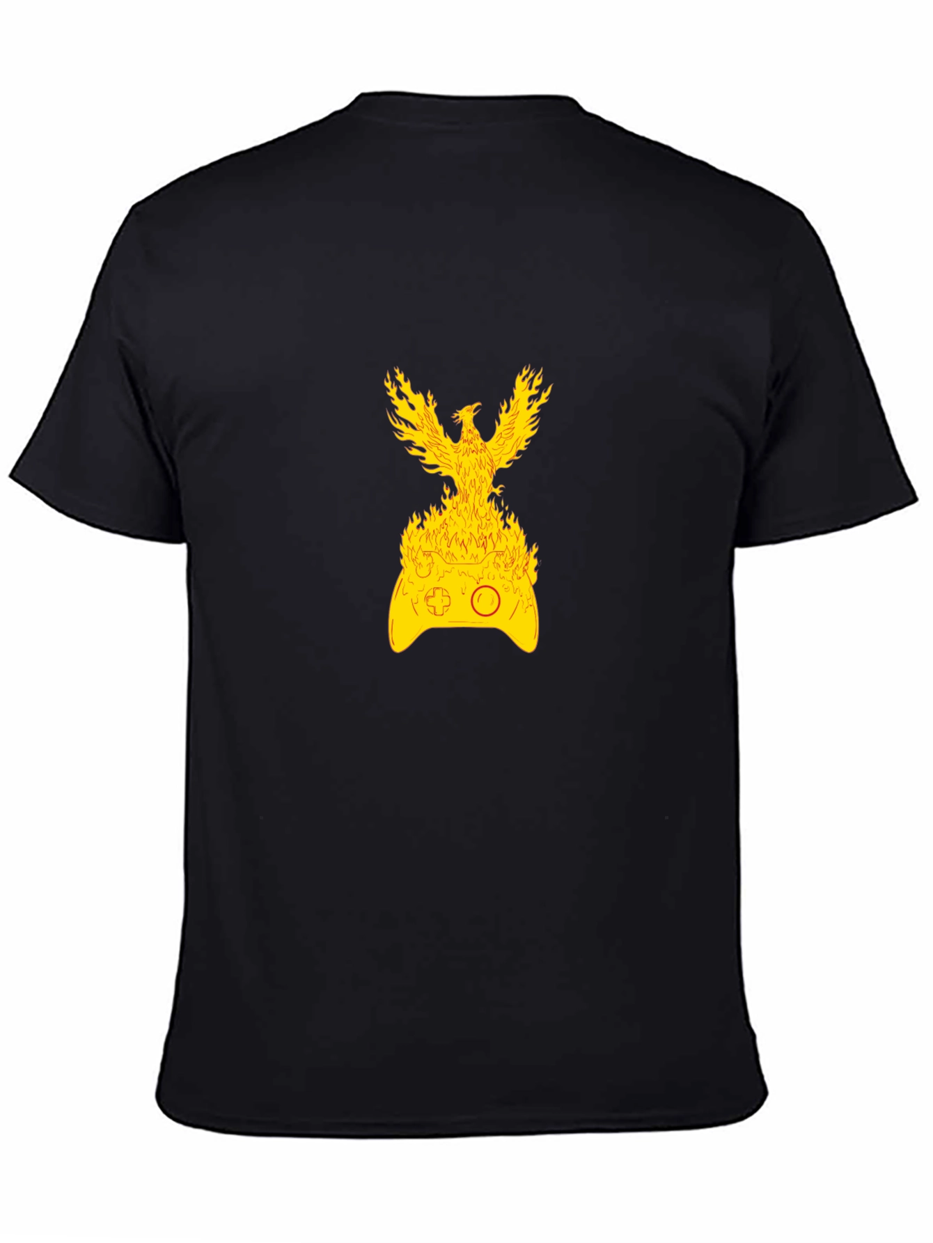 Fiery Gaming T-Shirt - Phoenix Controller Design
