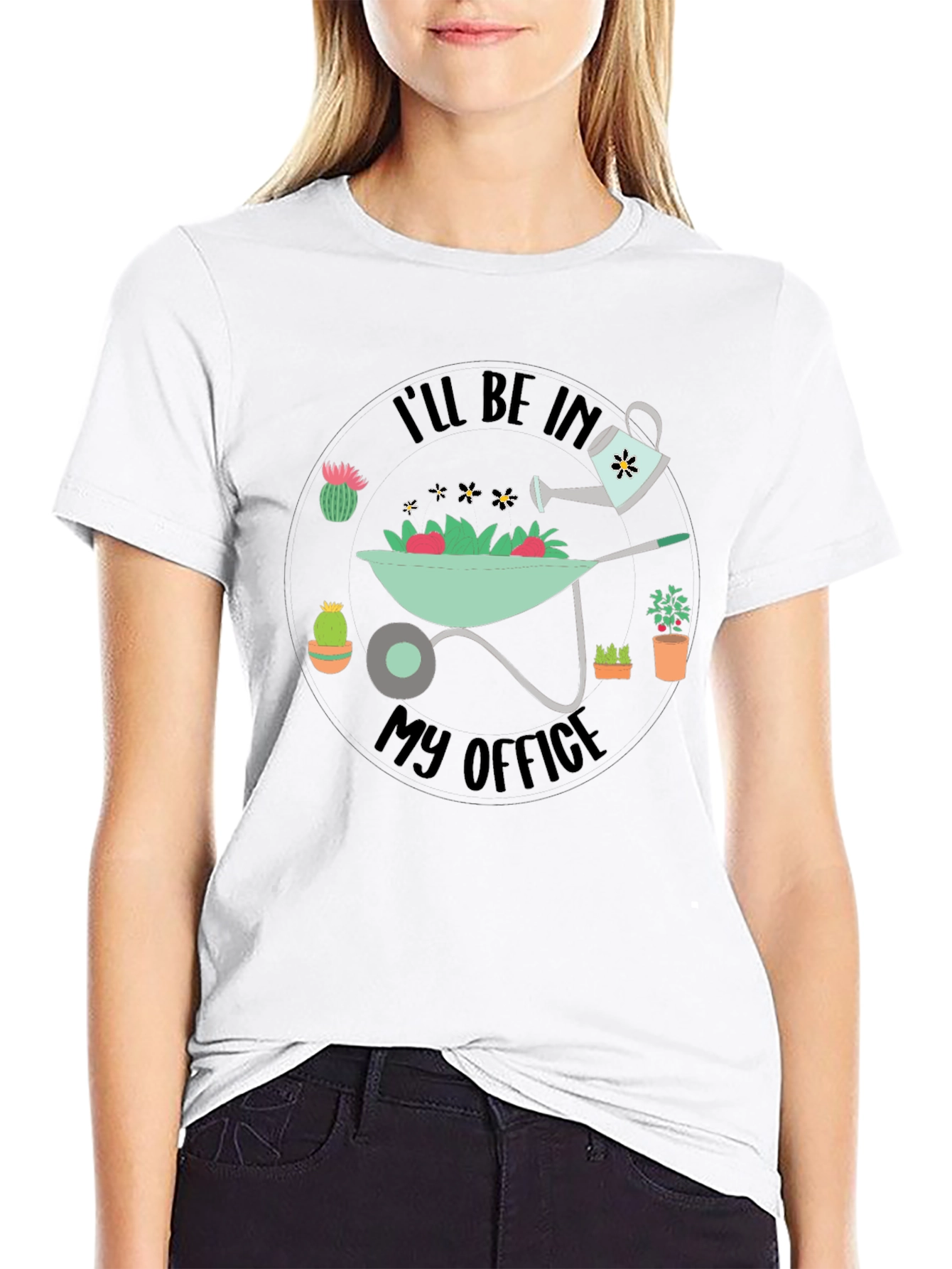 Gardening Office Graphic T-Shirt