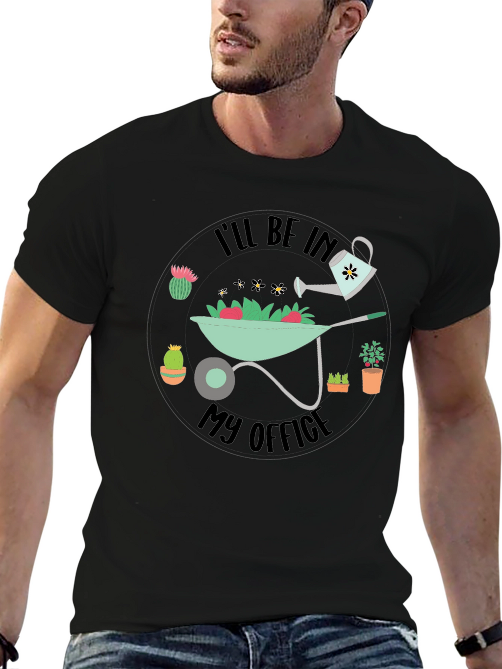 Gardening Office Graphic T-Shirt