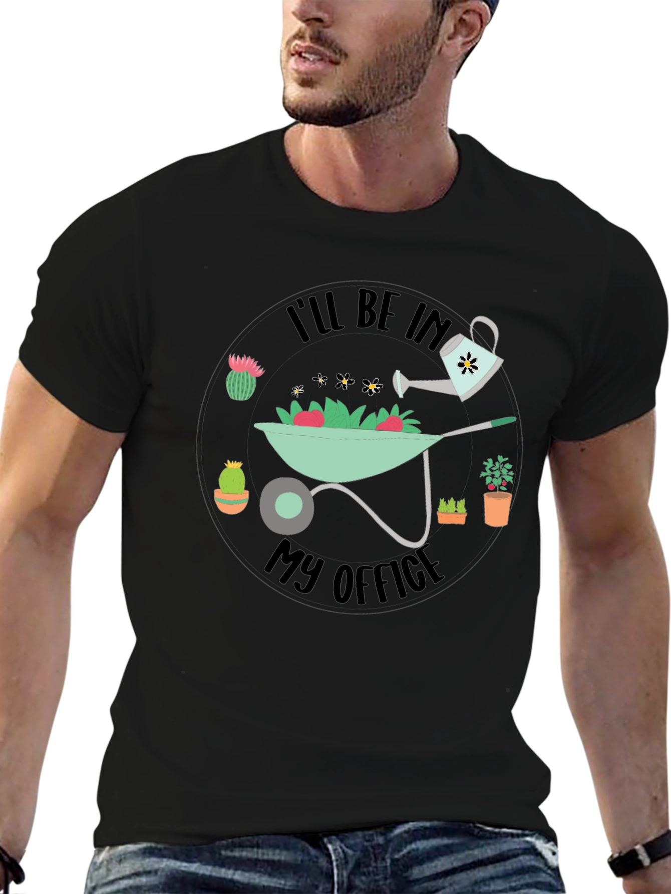 Gardening Office Graphic T-Shirt