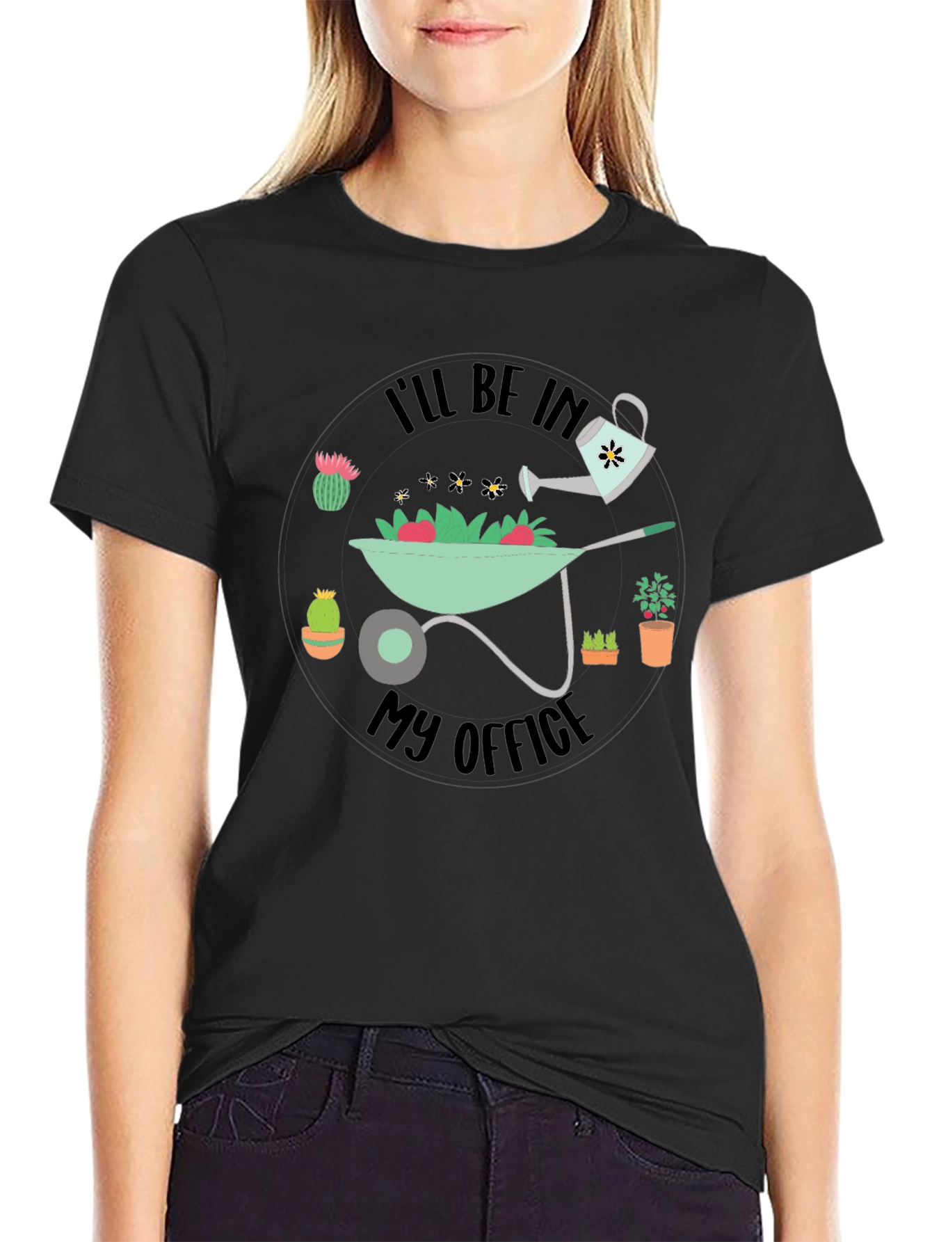 Gardening Office Graphic T-Shirt
