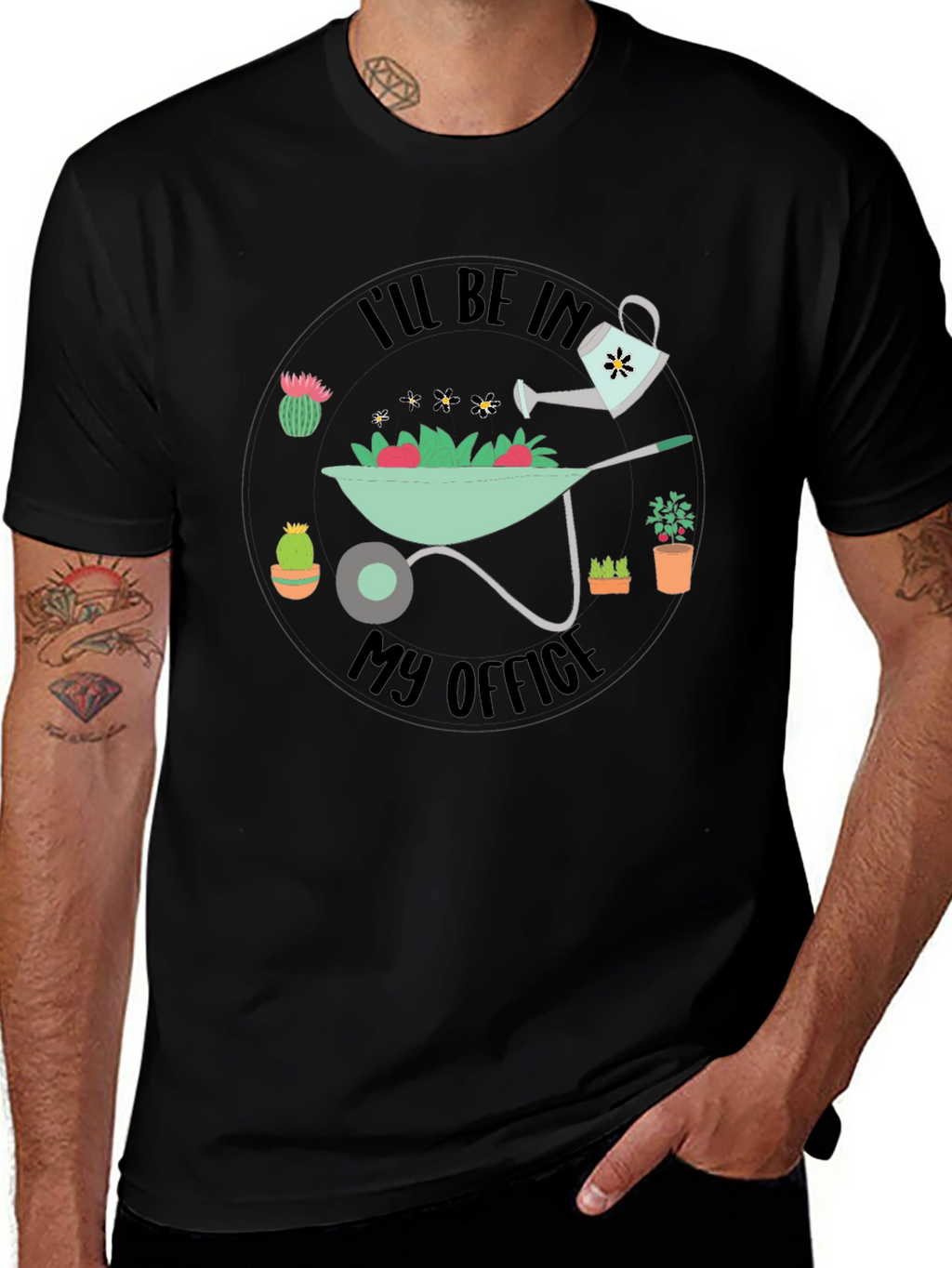 Gardening Office Graphic T-Shirt