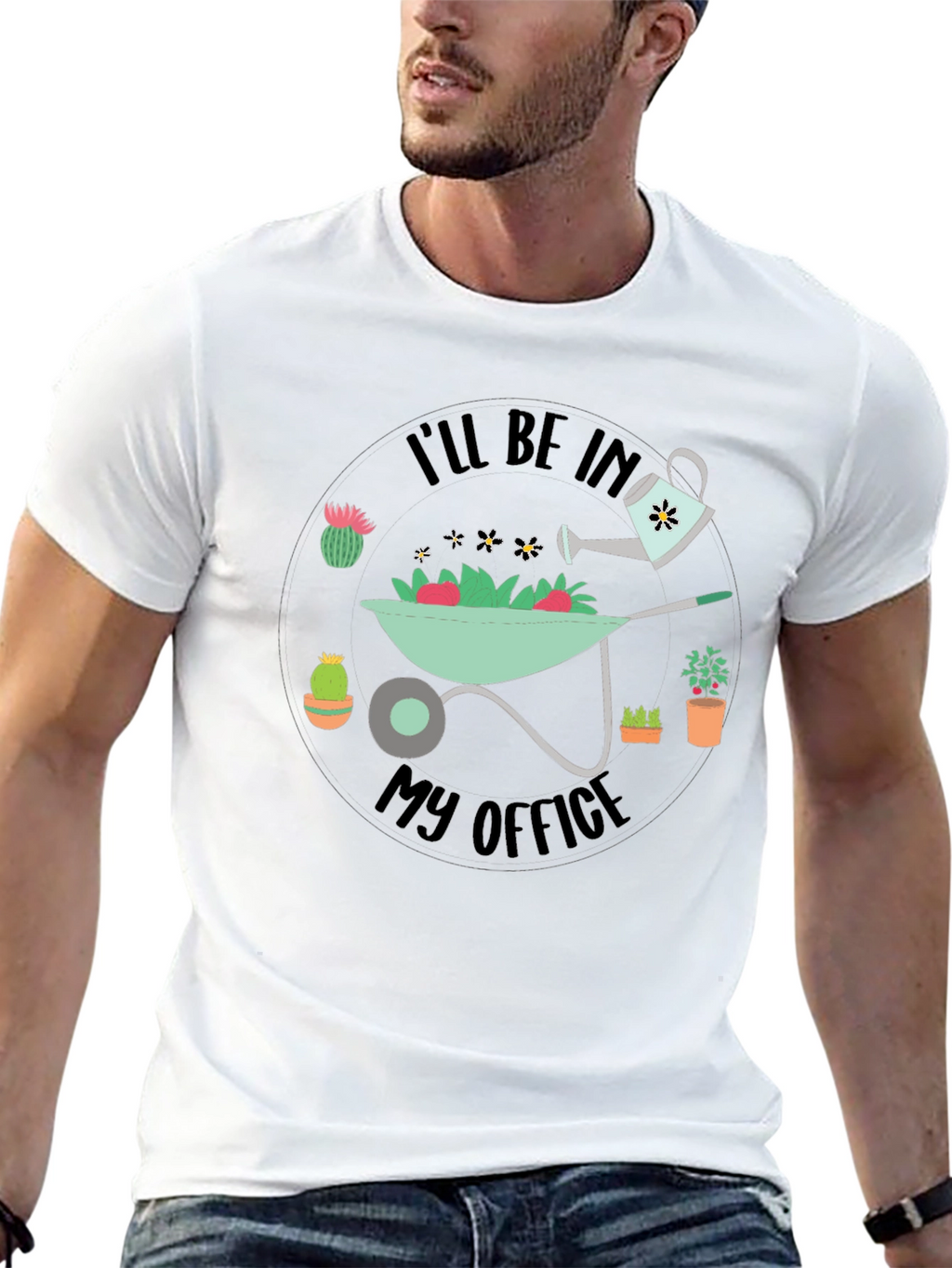 Gardening Office Graphic T-Shirt