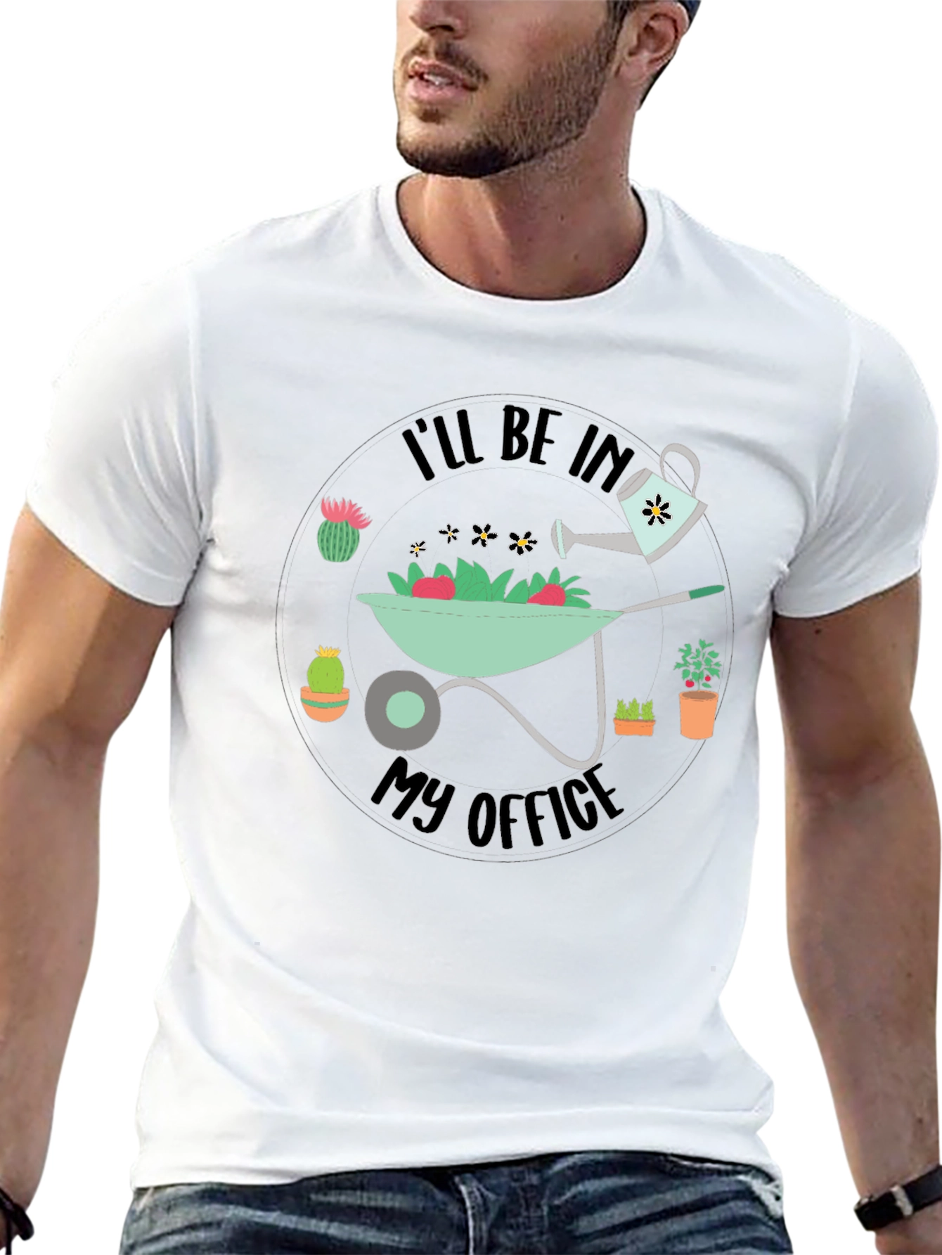 Gardening Office Graphic T-Shirt