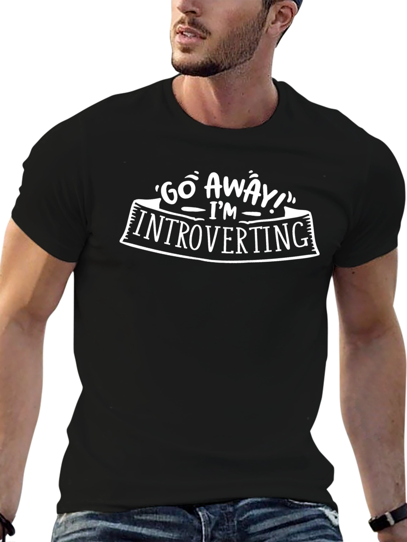 Introverting Tee: Go Away T-Shirt