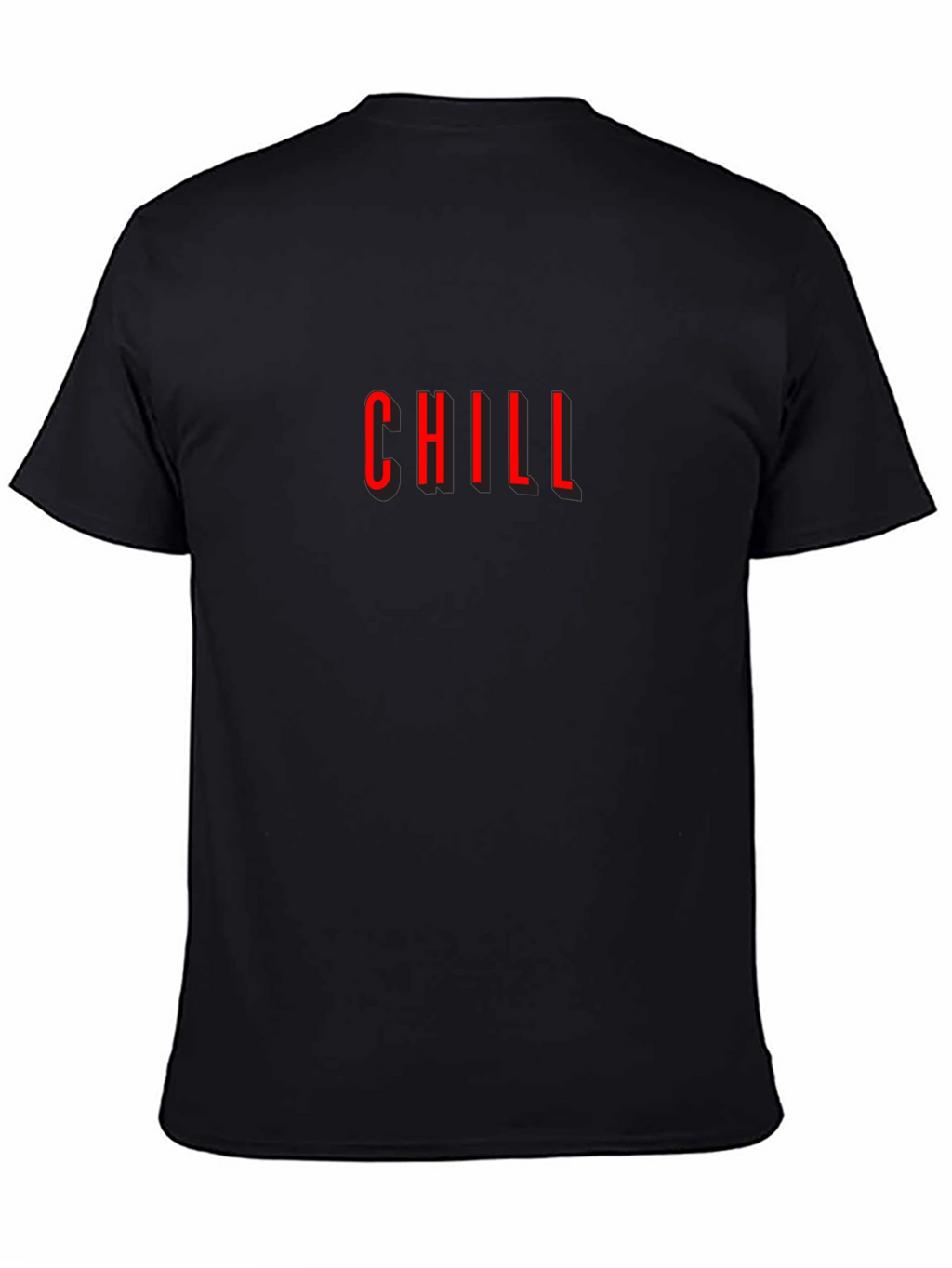 Chill Graphic Tee - Modern Black T-Shirt