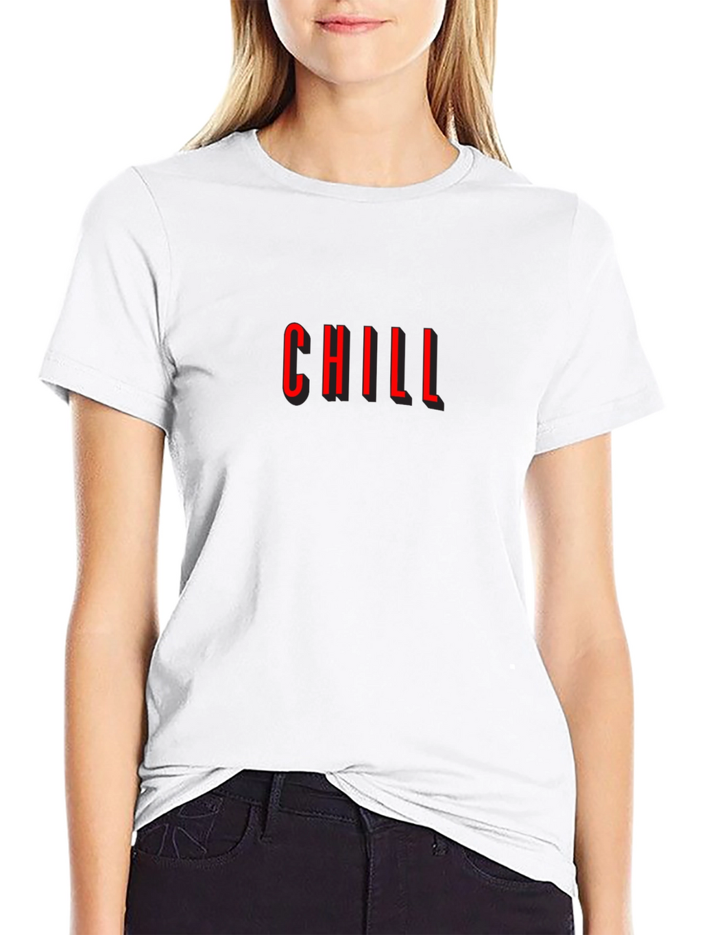 Chill Graphic Tee - Modern Black T-Shirt