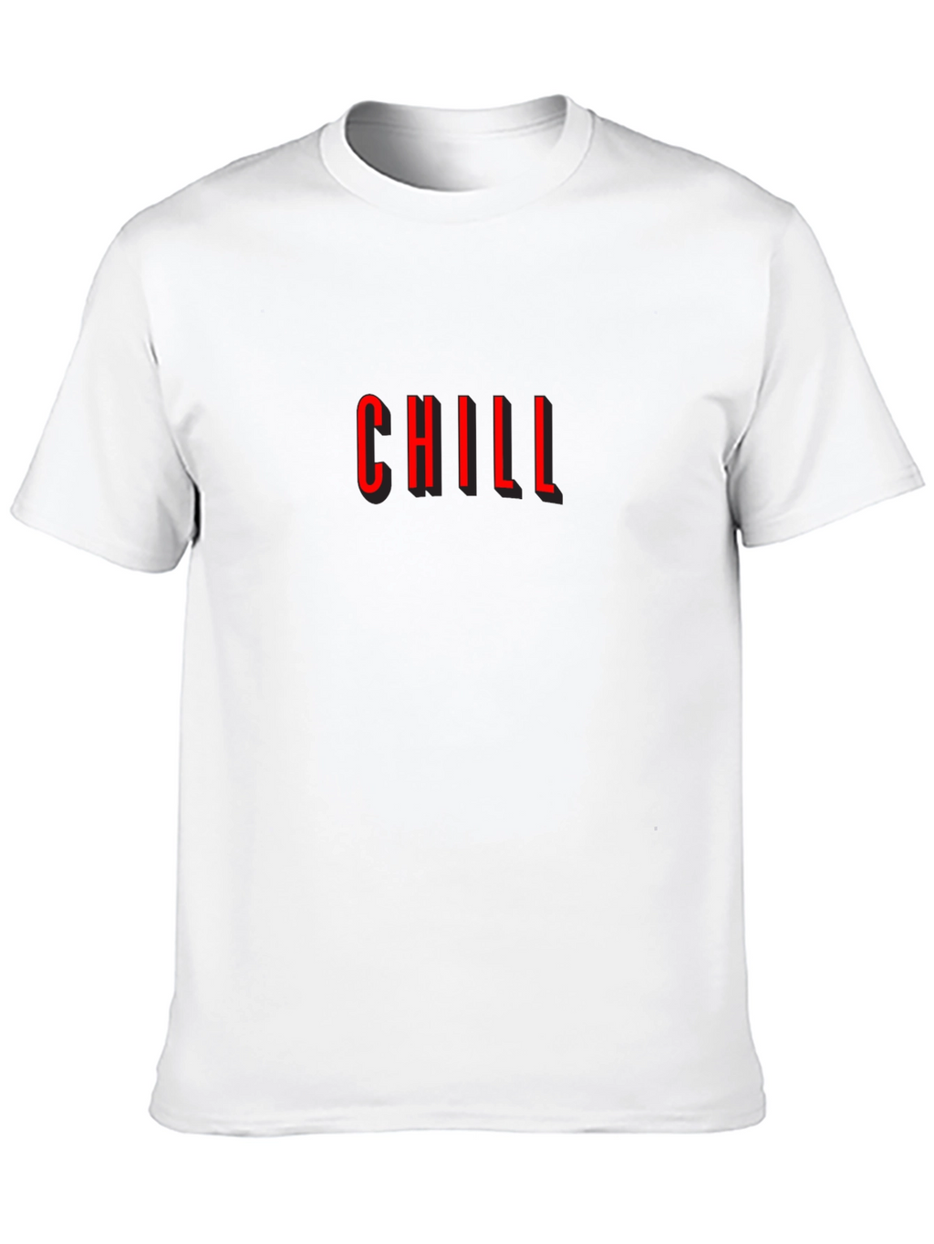 Chill Graphic Tee - Modern Black T-Shirt