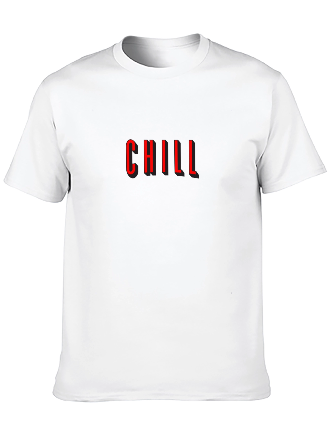Chill Graphic Tee - Modern Black T-Shirt