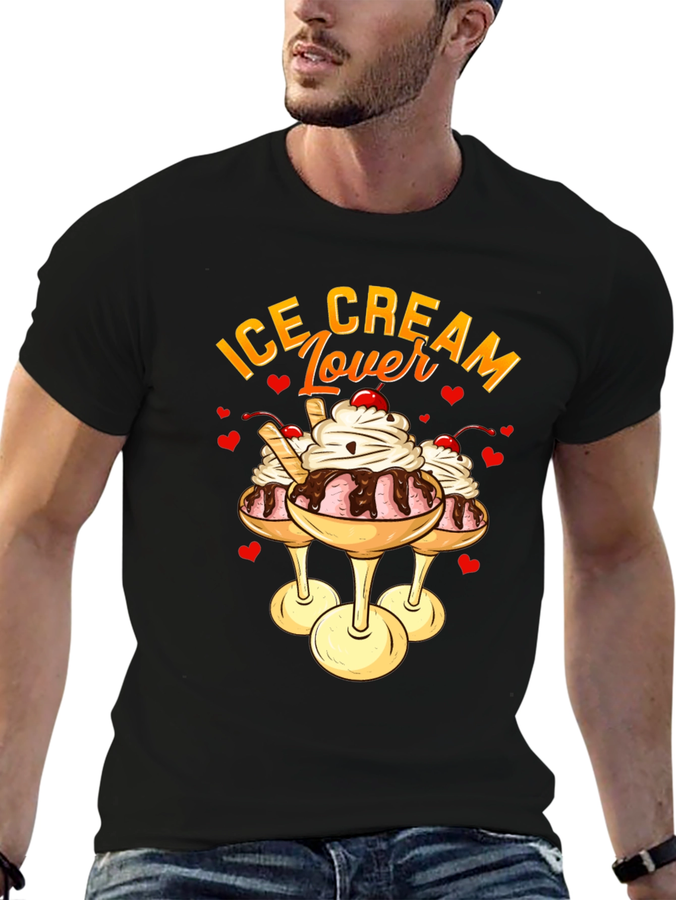 Ice Cream Lover Graphic T-Shirt