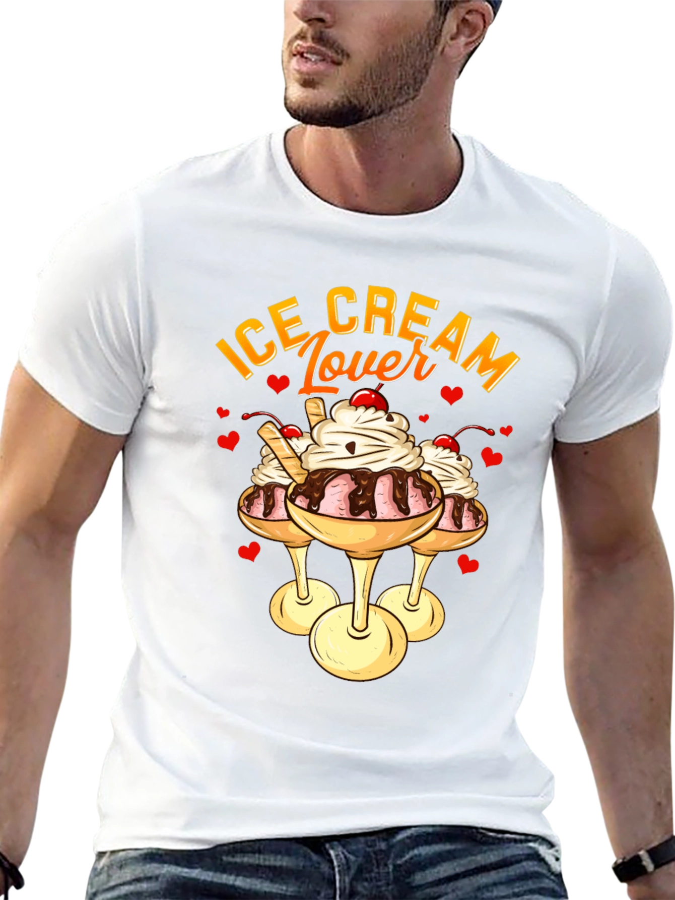 Ice Cream Lover Graphic T-Shirt