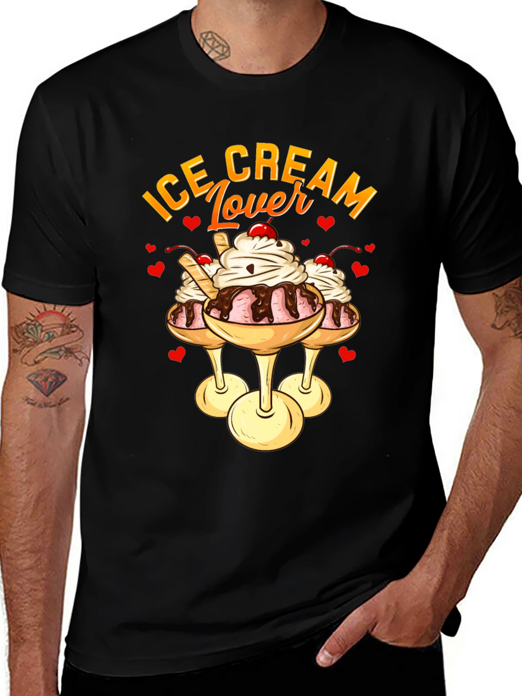 Ice Cream Lover Graphic T-Shirt