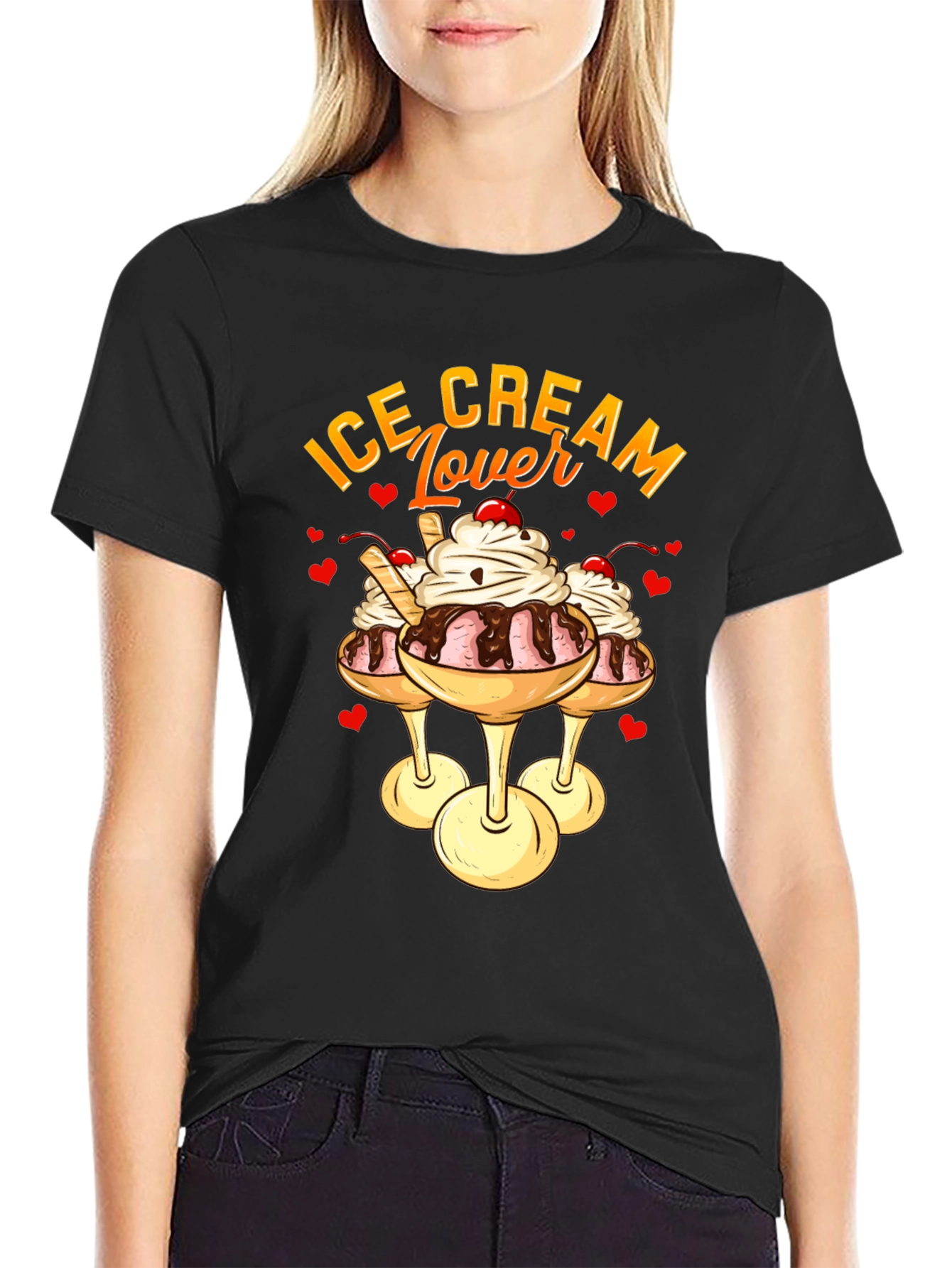 Ice Cream Lover Graphic T-Shirt