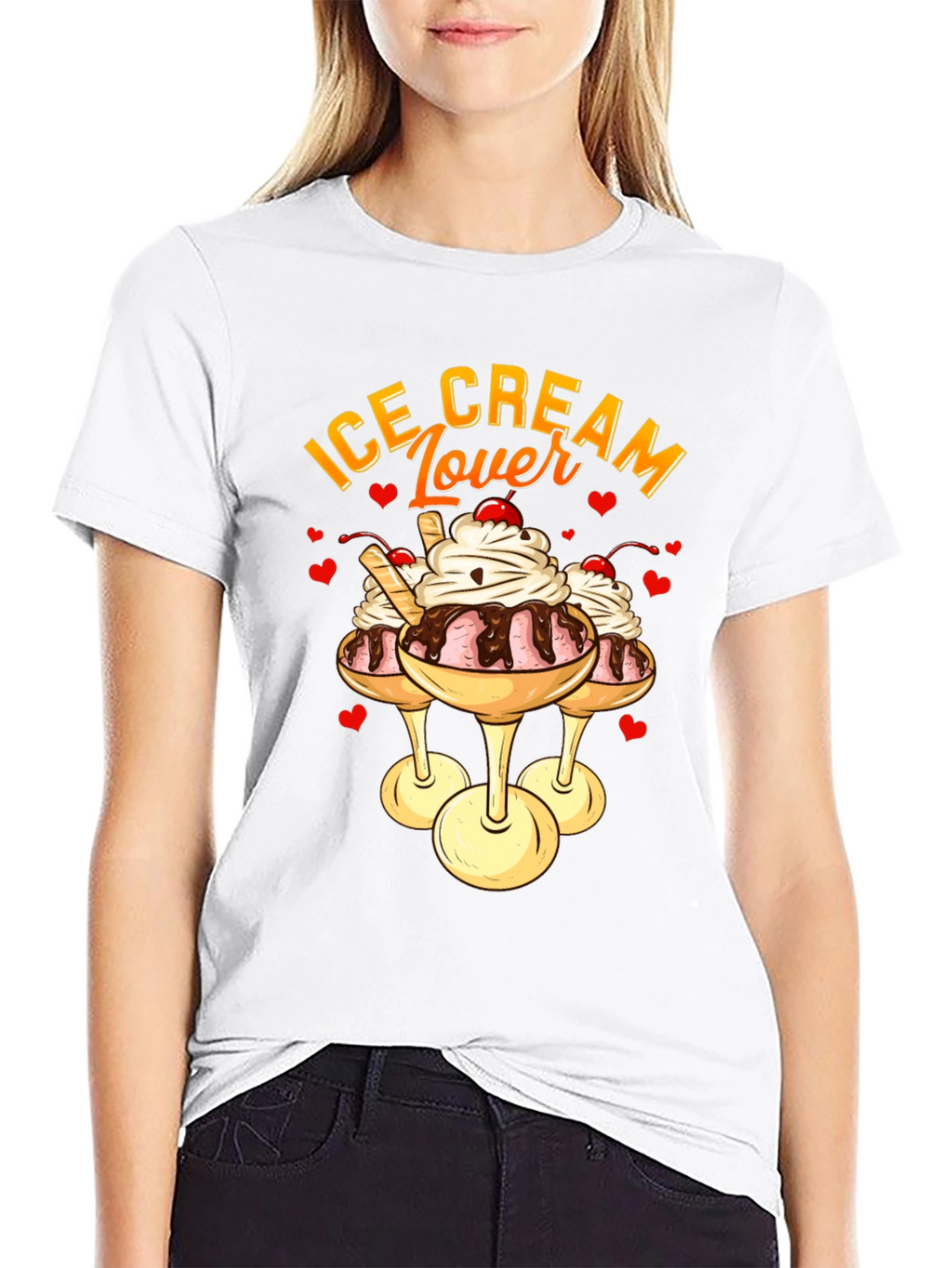 Ice Cream Lover Graphic T-Shirt
