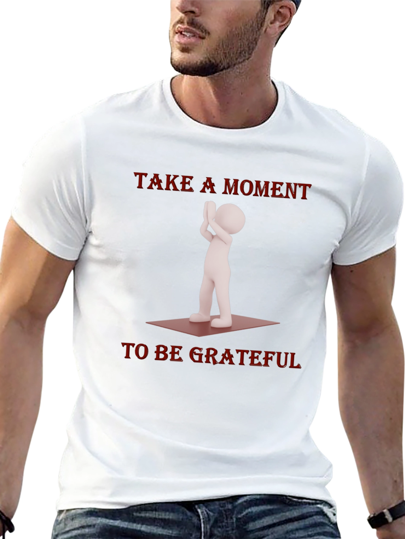 Grateful Moment Graphic Tee - Black