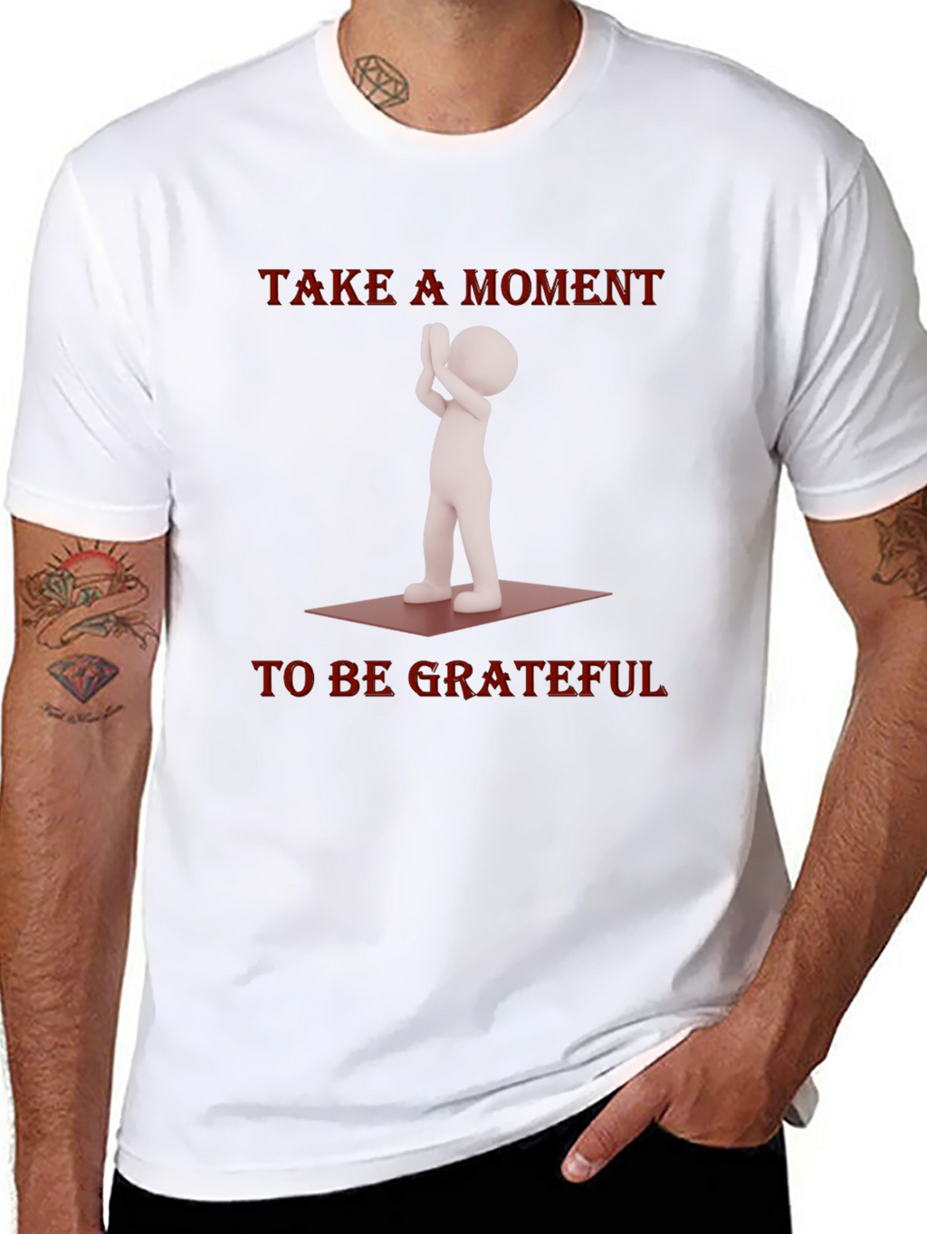 Grateful Moment Graphic Tee - Black