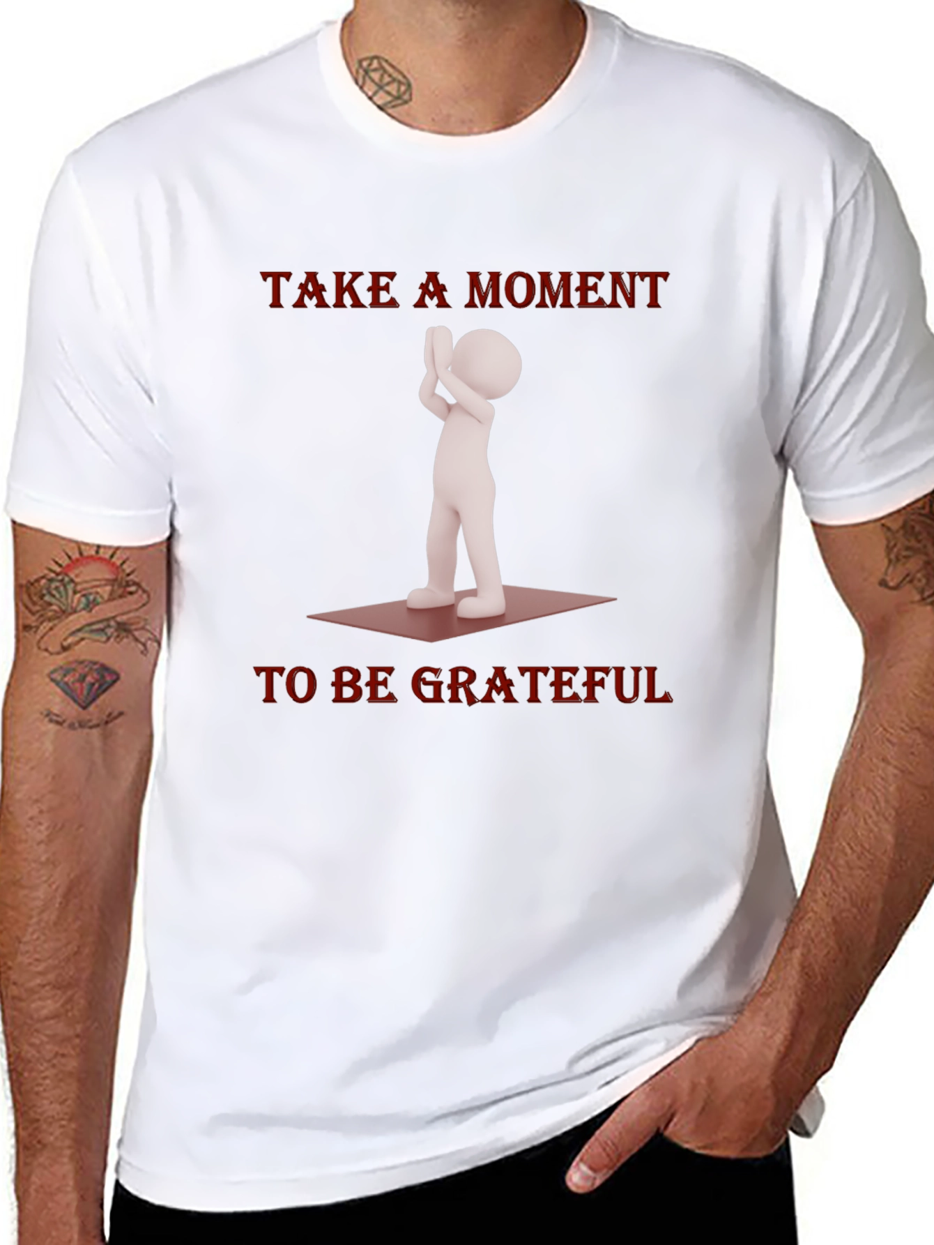 Grateful Moment Graphic Tee - Black
