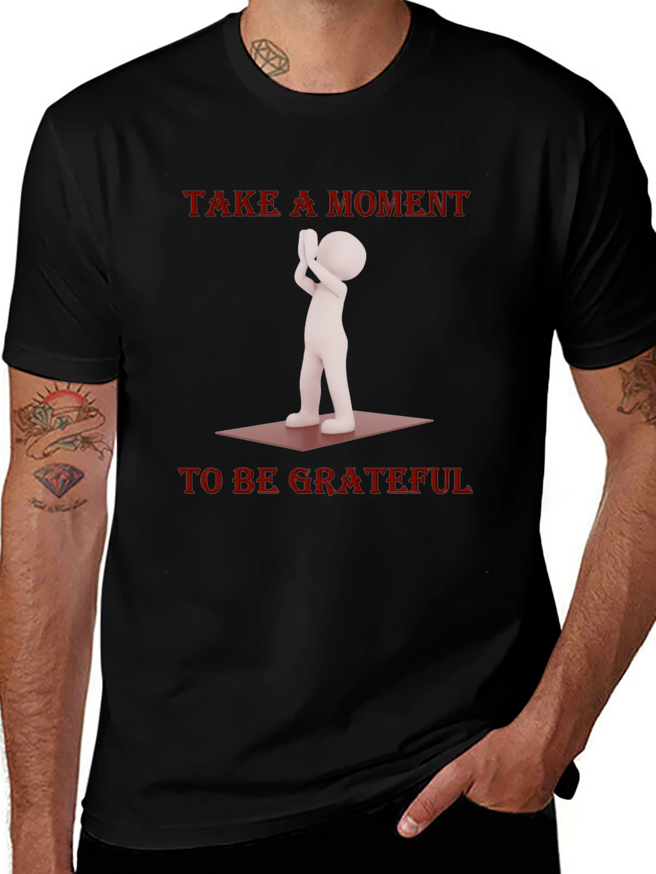 Grateful Moment Graphic Tee - Black