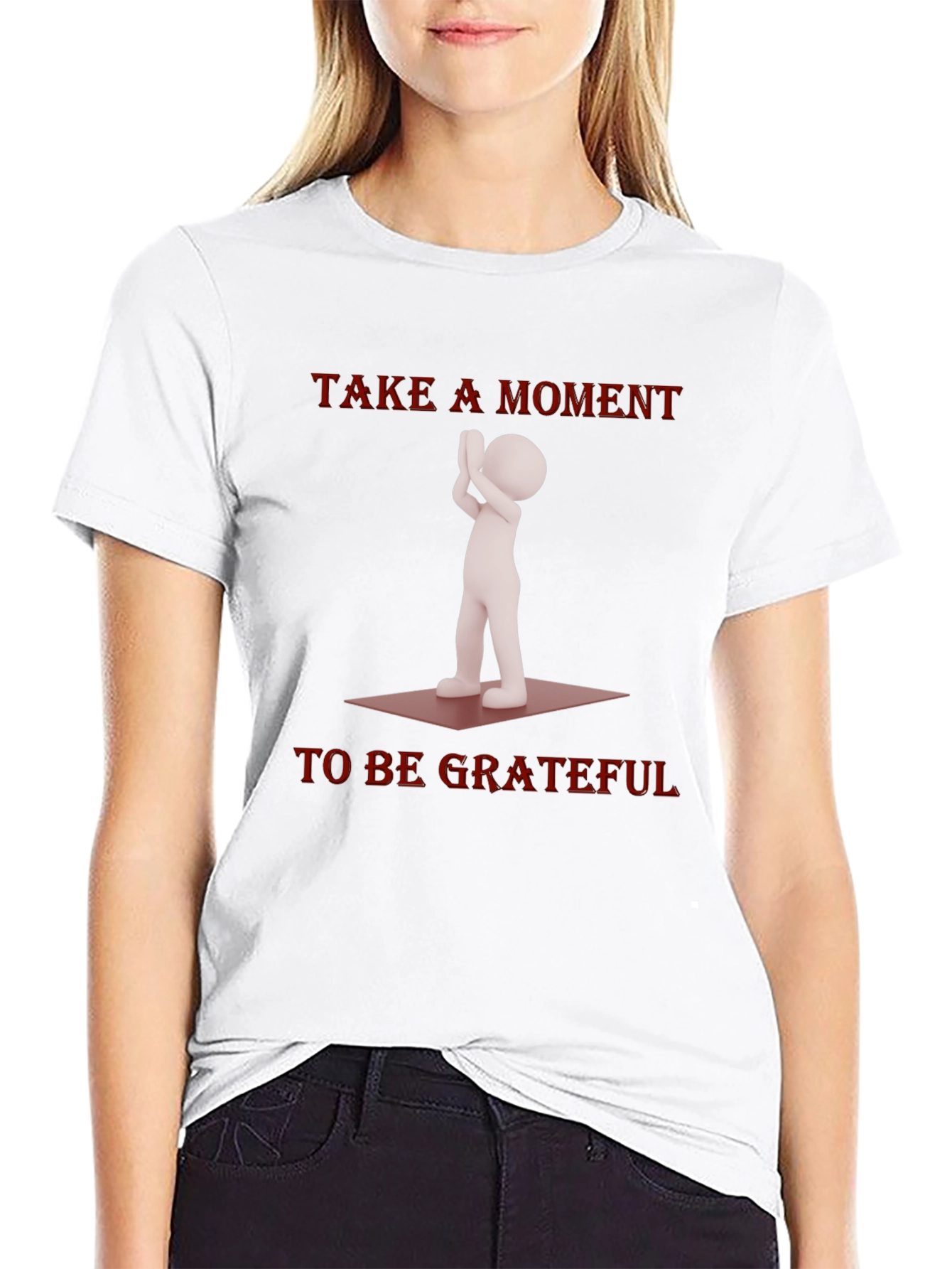 Grateful Moment Graphic Tee - Black