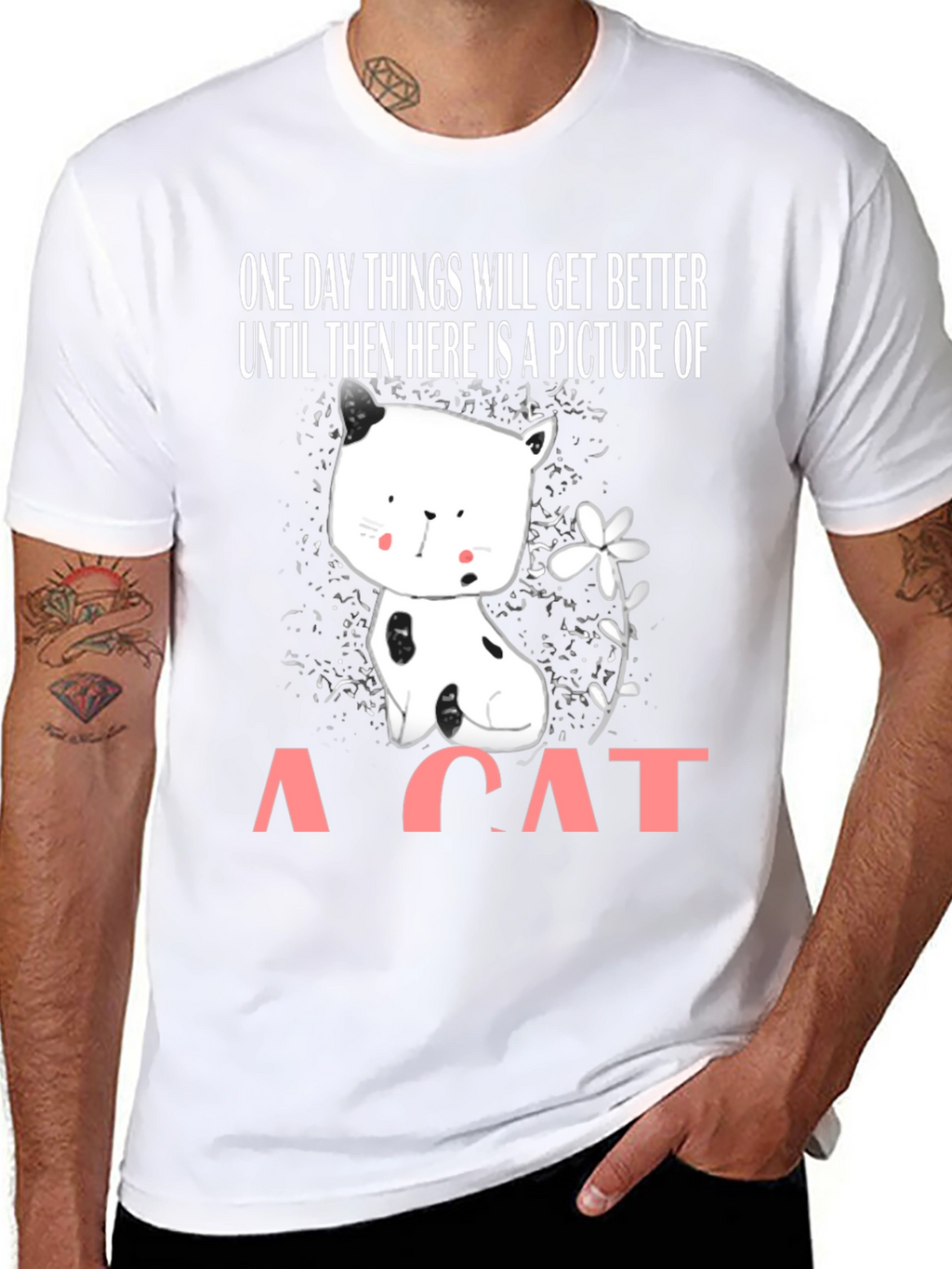 Cute Cat Graphic T-Shirt