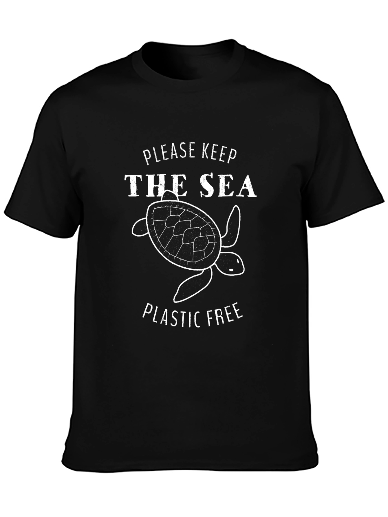 Keep The Sea Plastic Free Turtle Graphic Tee