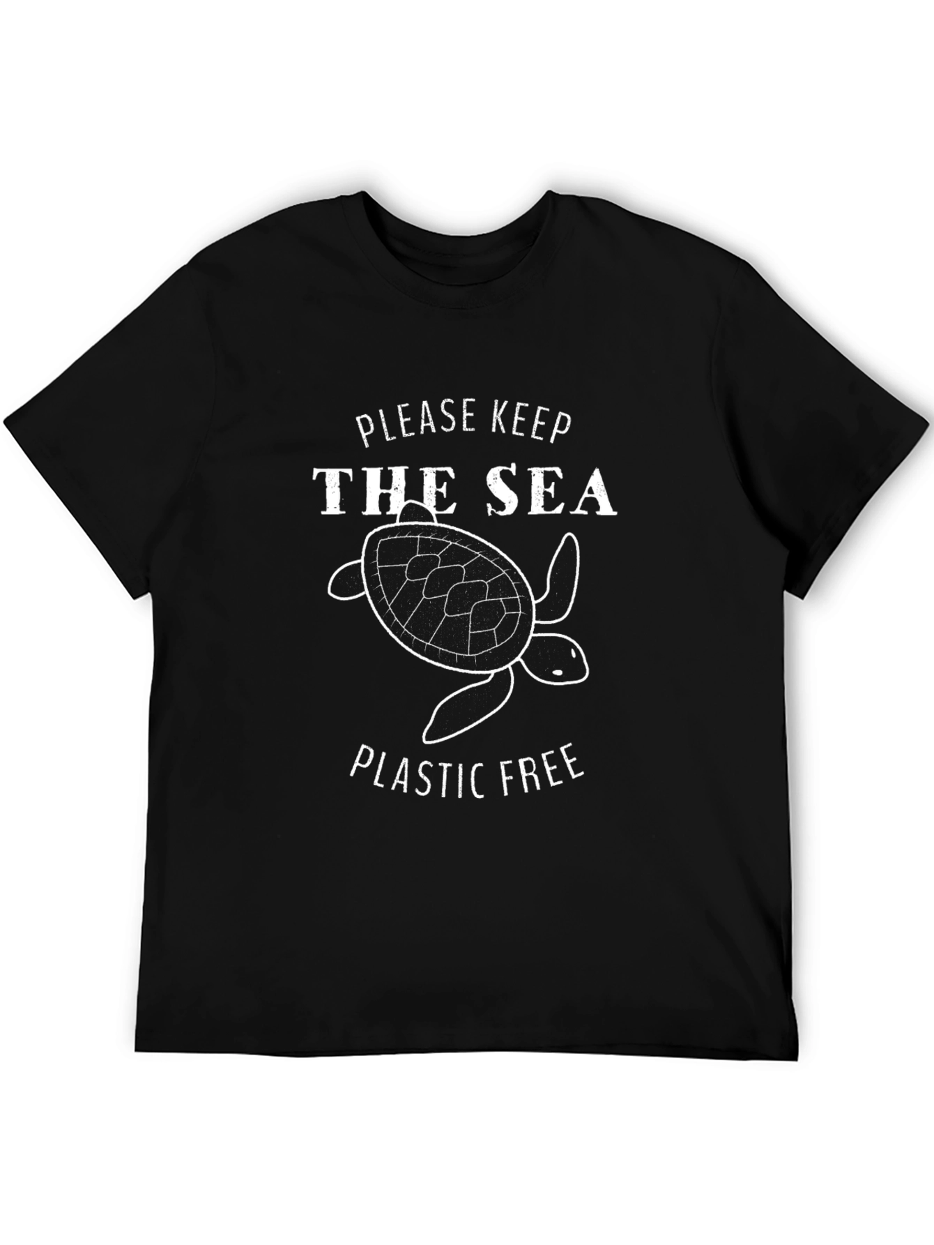 Keep The Sea Plastic Free Turtle Graphic Tee