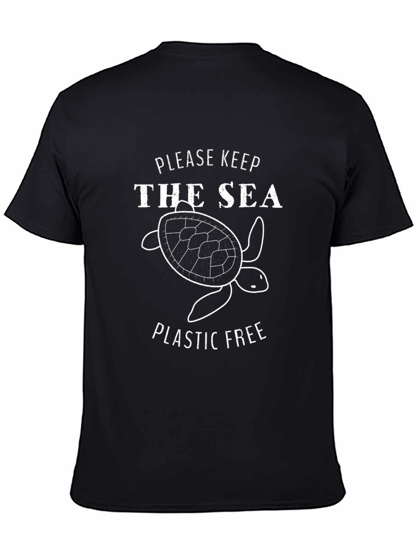 Keep The Sea Plastic Free Turtle Graphic Tee