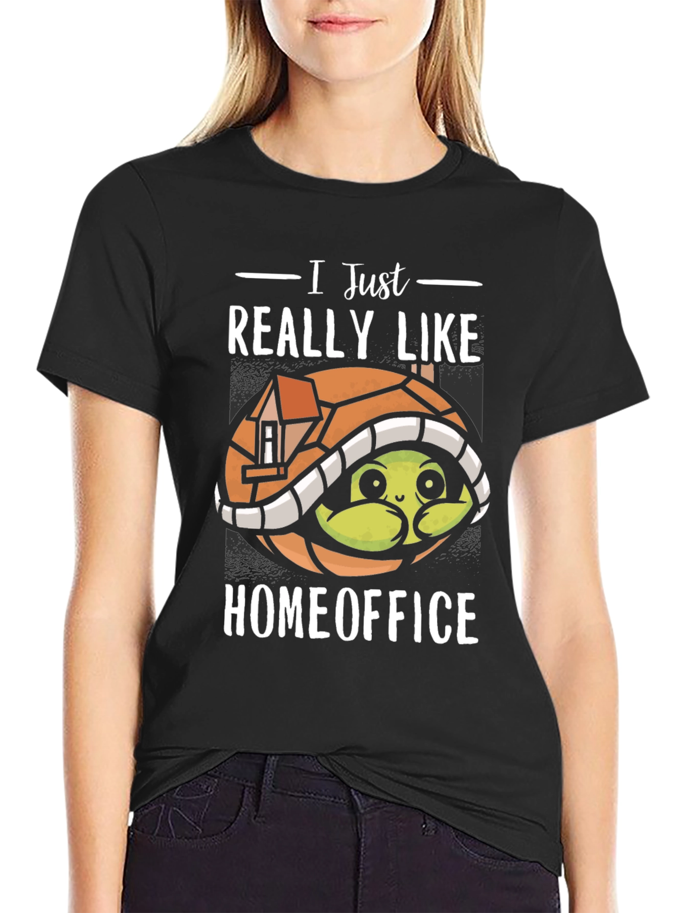 Home Office Turtle T-Shirt - Work From Home Comfort