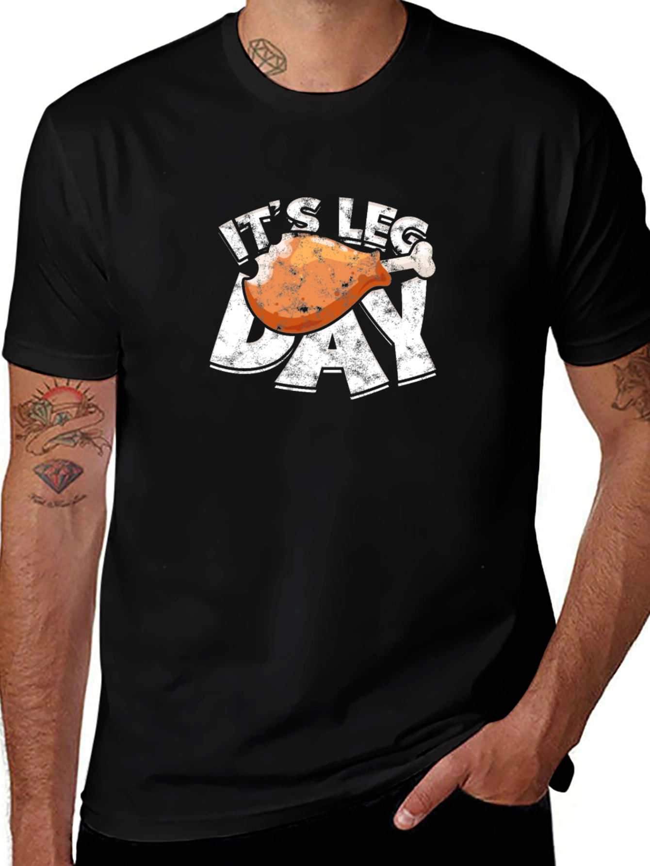 Its Leg Day T-Shirt: Funny Fitness & Thanksgiving Tee
