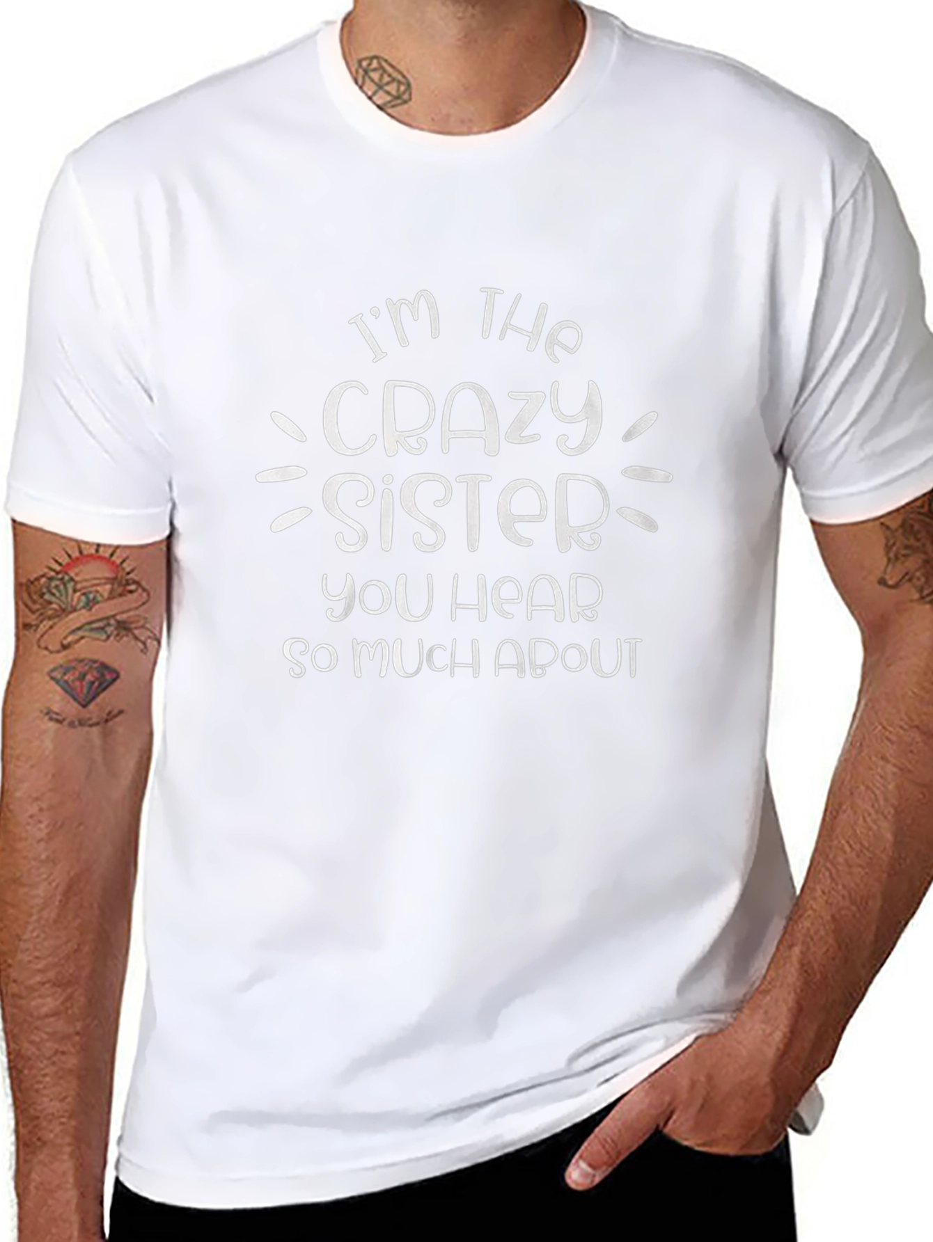 Crazy Sister T-Shirt Funny Novelty Graphic Tee