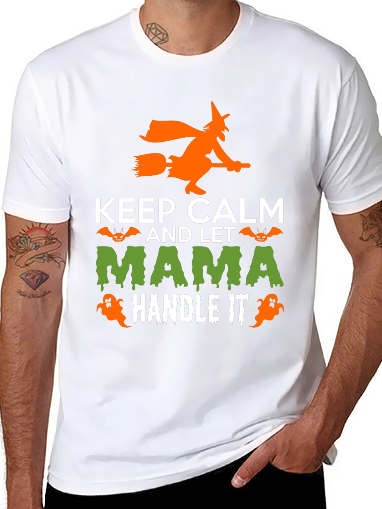 Keep Calm Mama Handle It Halloween T-Shirt