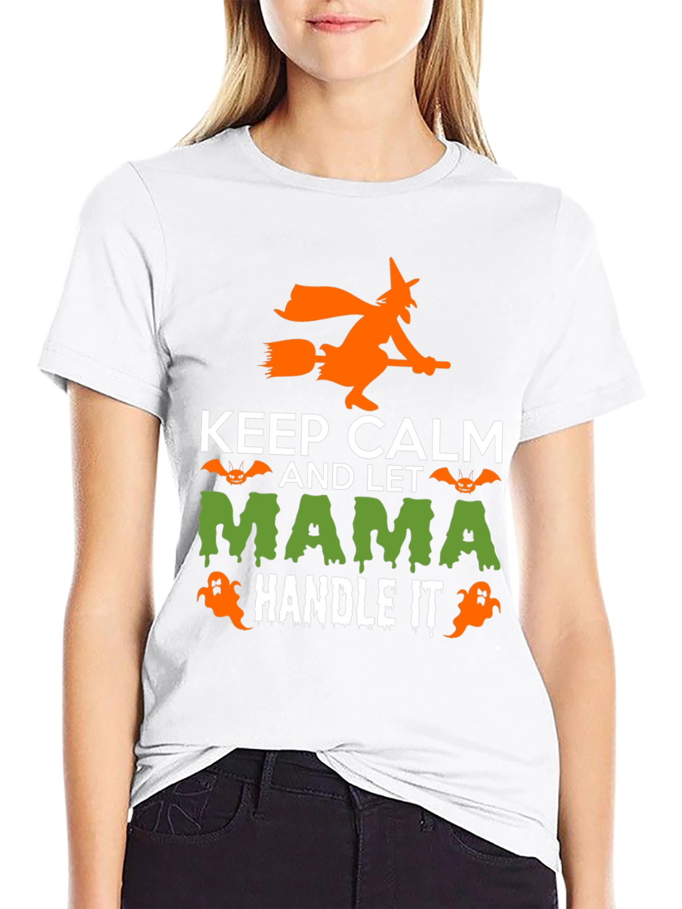 Keep Calm Mama Handle It Halloween T-Shirt