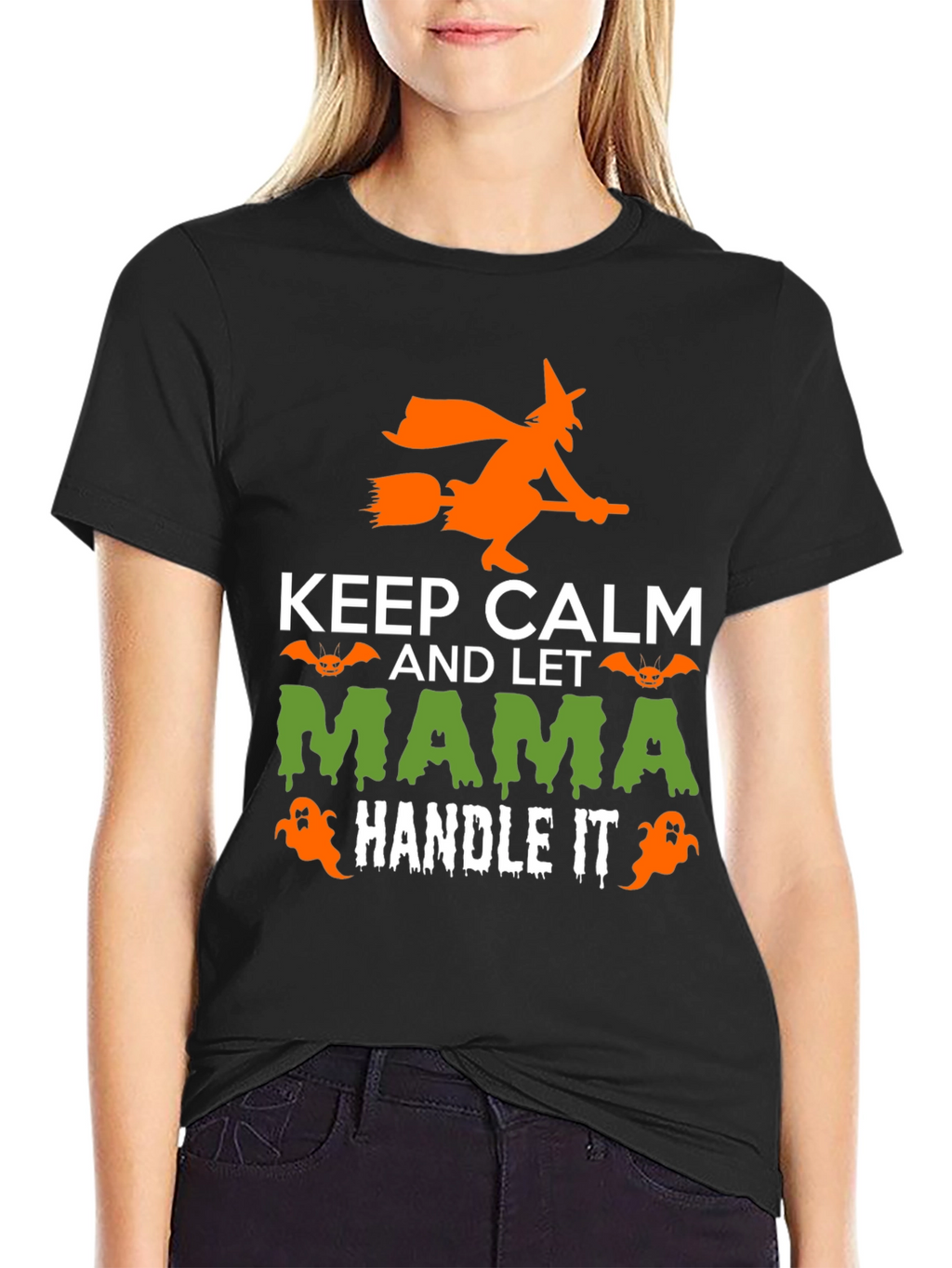 Keep Calm Mama Handle It Halloween T-Shirt